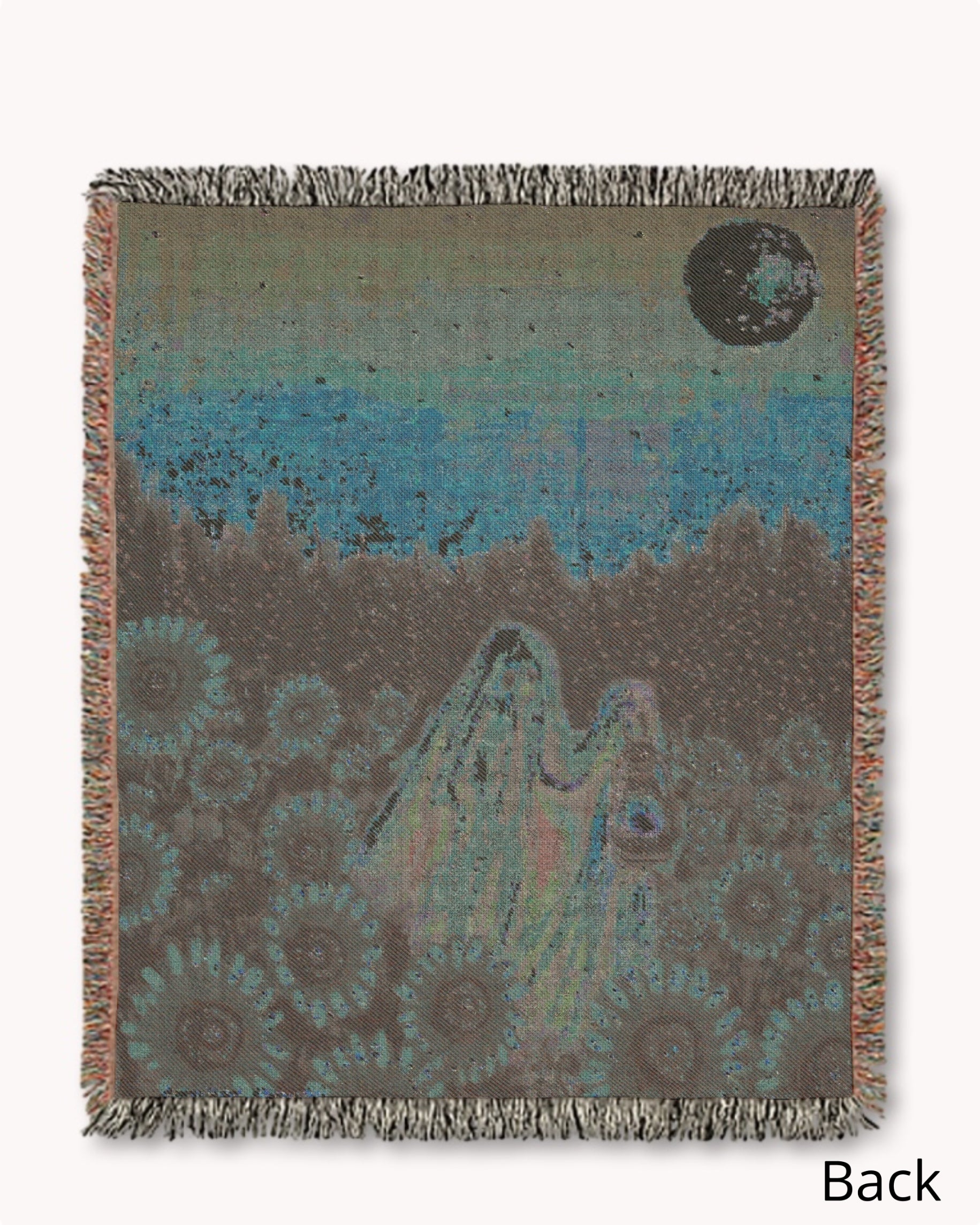 Sunflower Ghost Woven Blanket