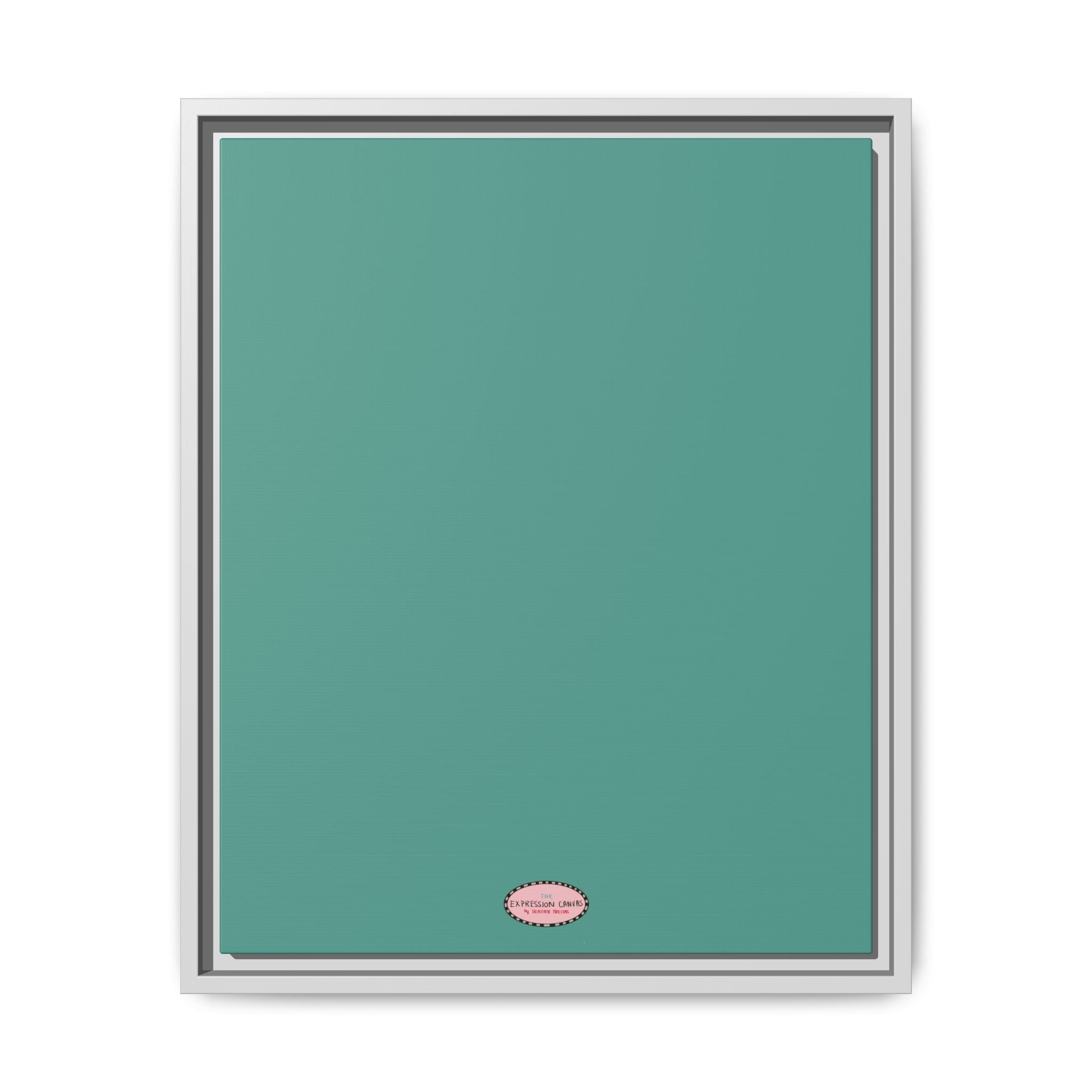 Moss Expressions Framed Canvas Print