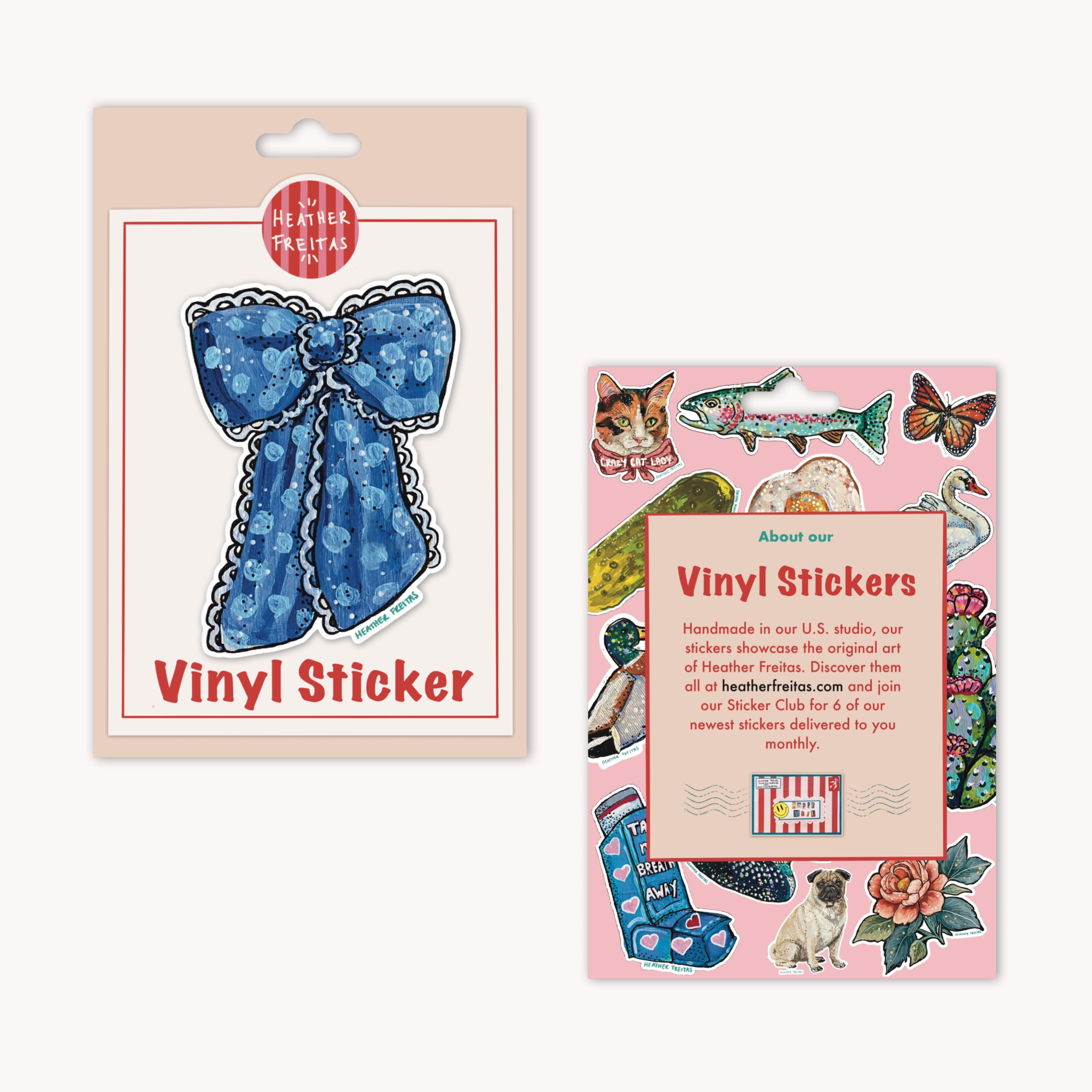 Blue Ribbon Sticker