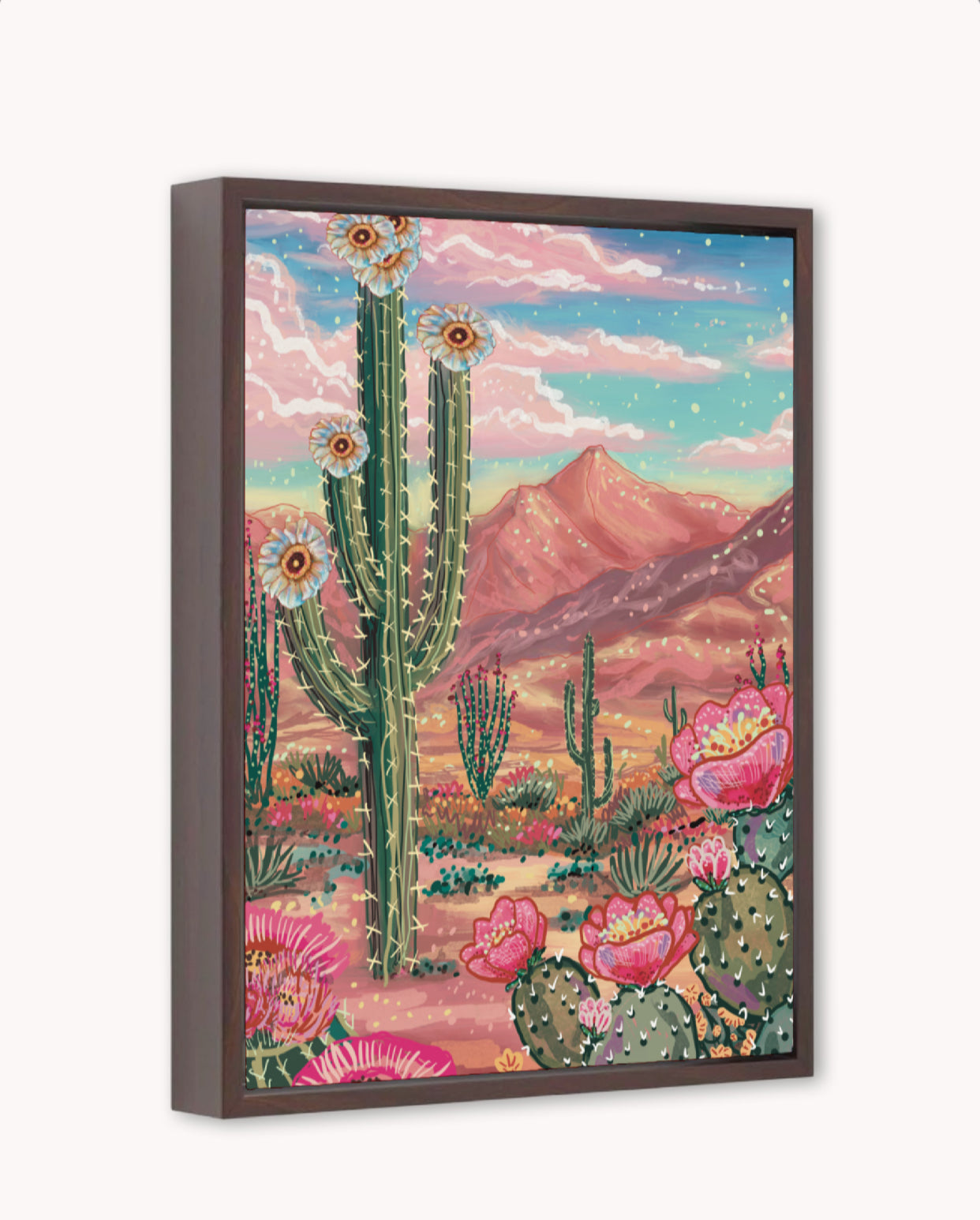 Desert Paradise Framed Canvas Print
