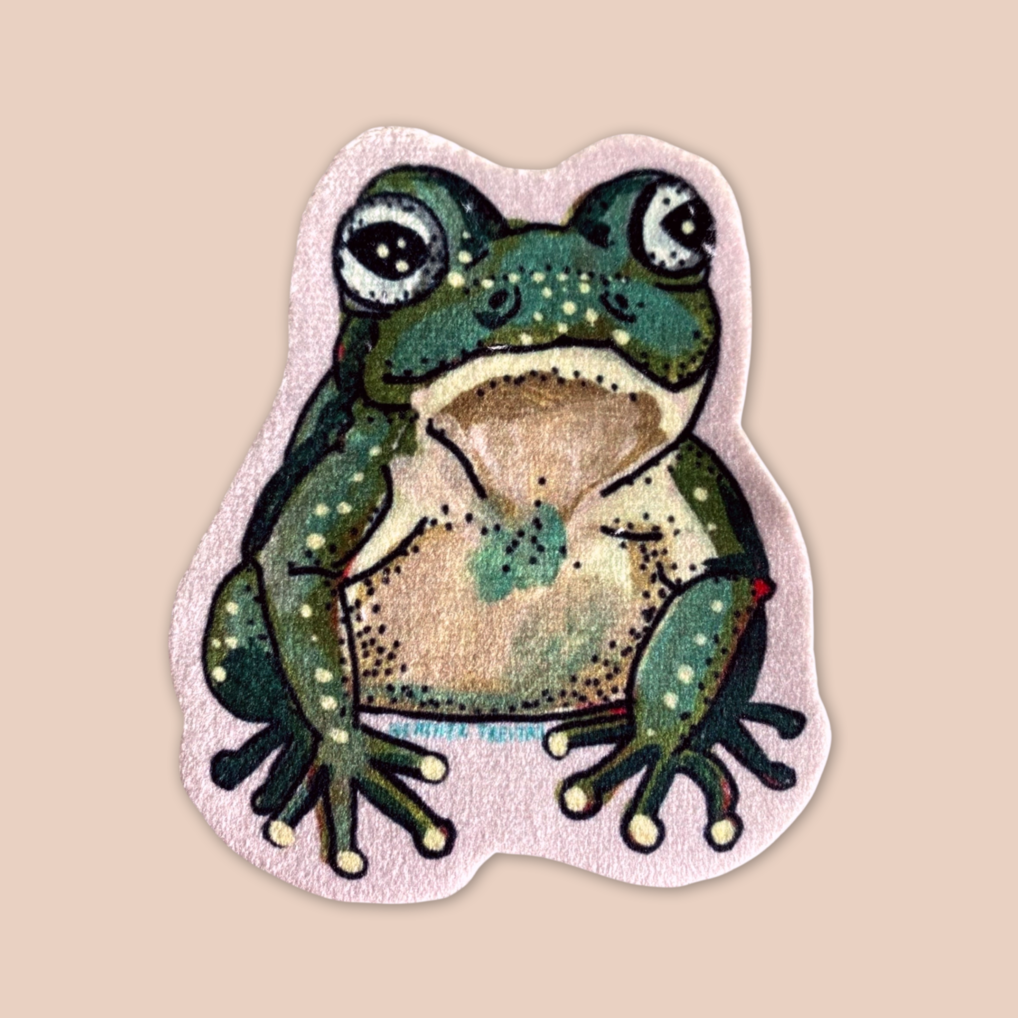 Frog - Sew On Velveteen Patch
