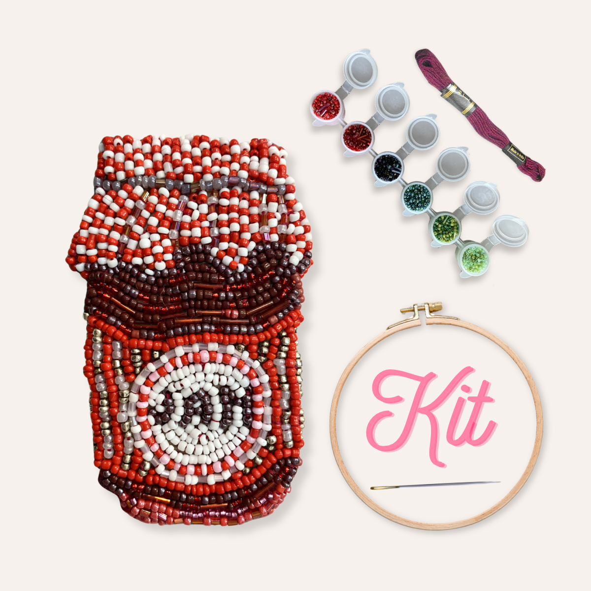 Strawberry Jam Beaded Art Kit