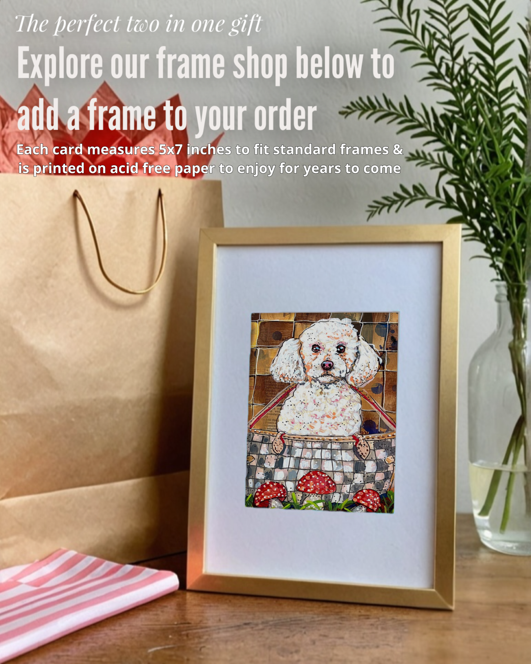 Poodle - Greeting Card / Fine Art Print
