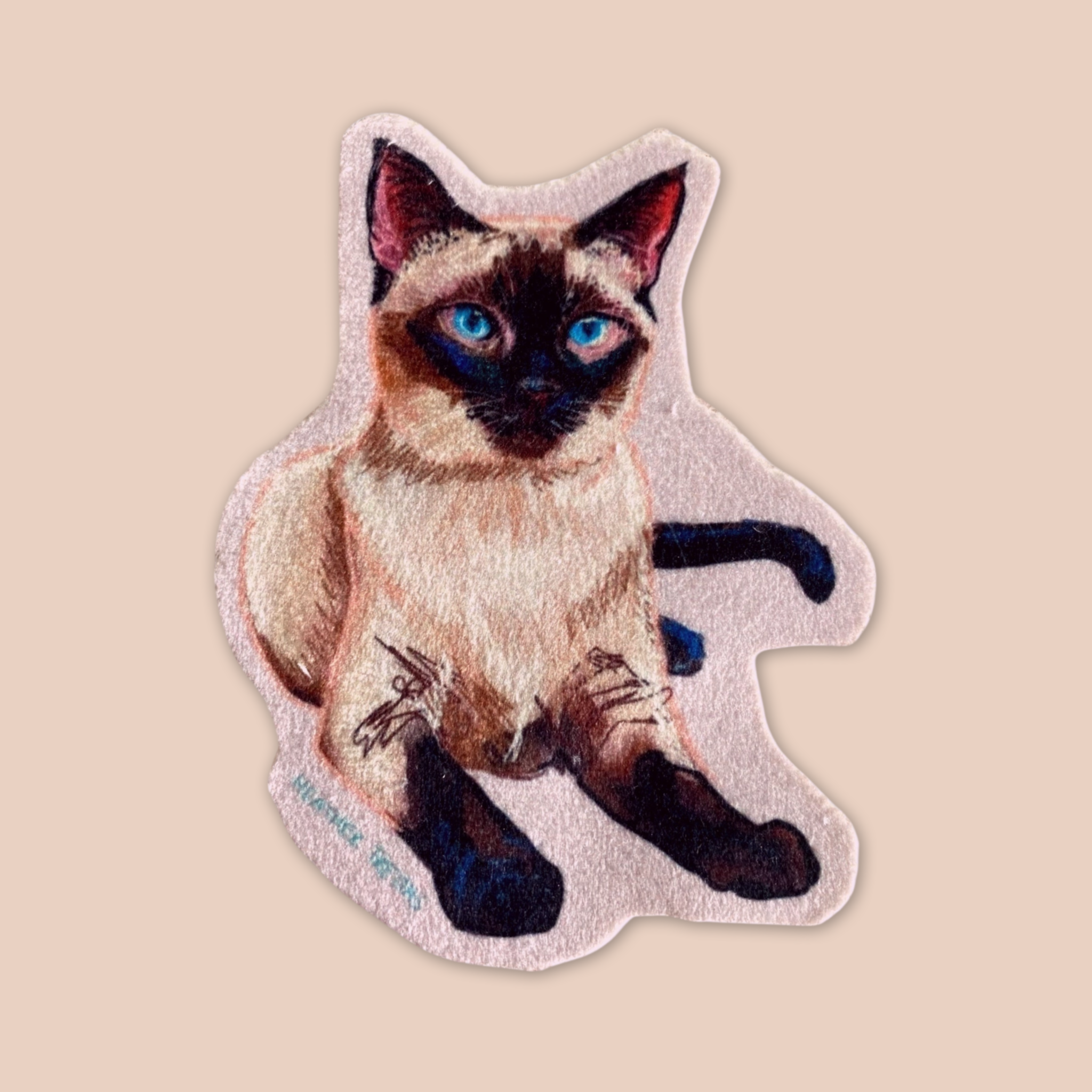 Siamese Cat - Sew On Velveteen Patch