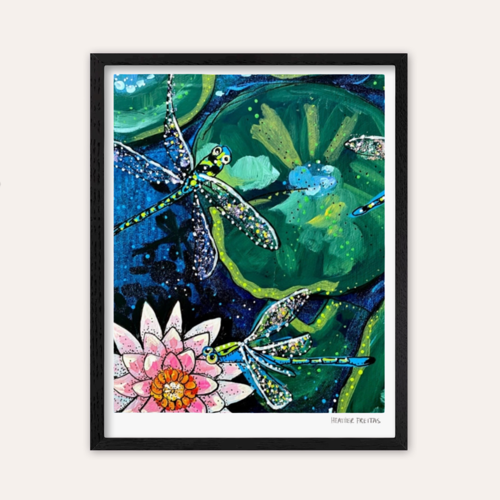 Dragonfly Lily Fine Art Print