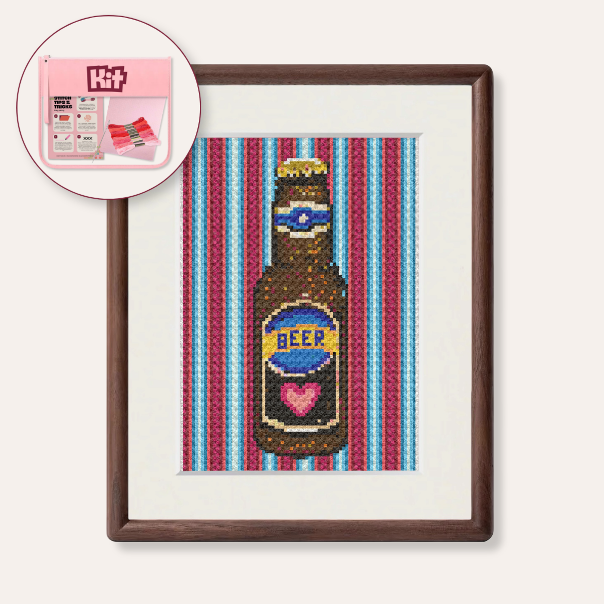 Beer Counted Cross Stitch Kit