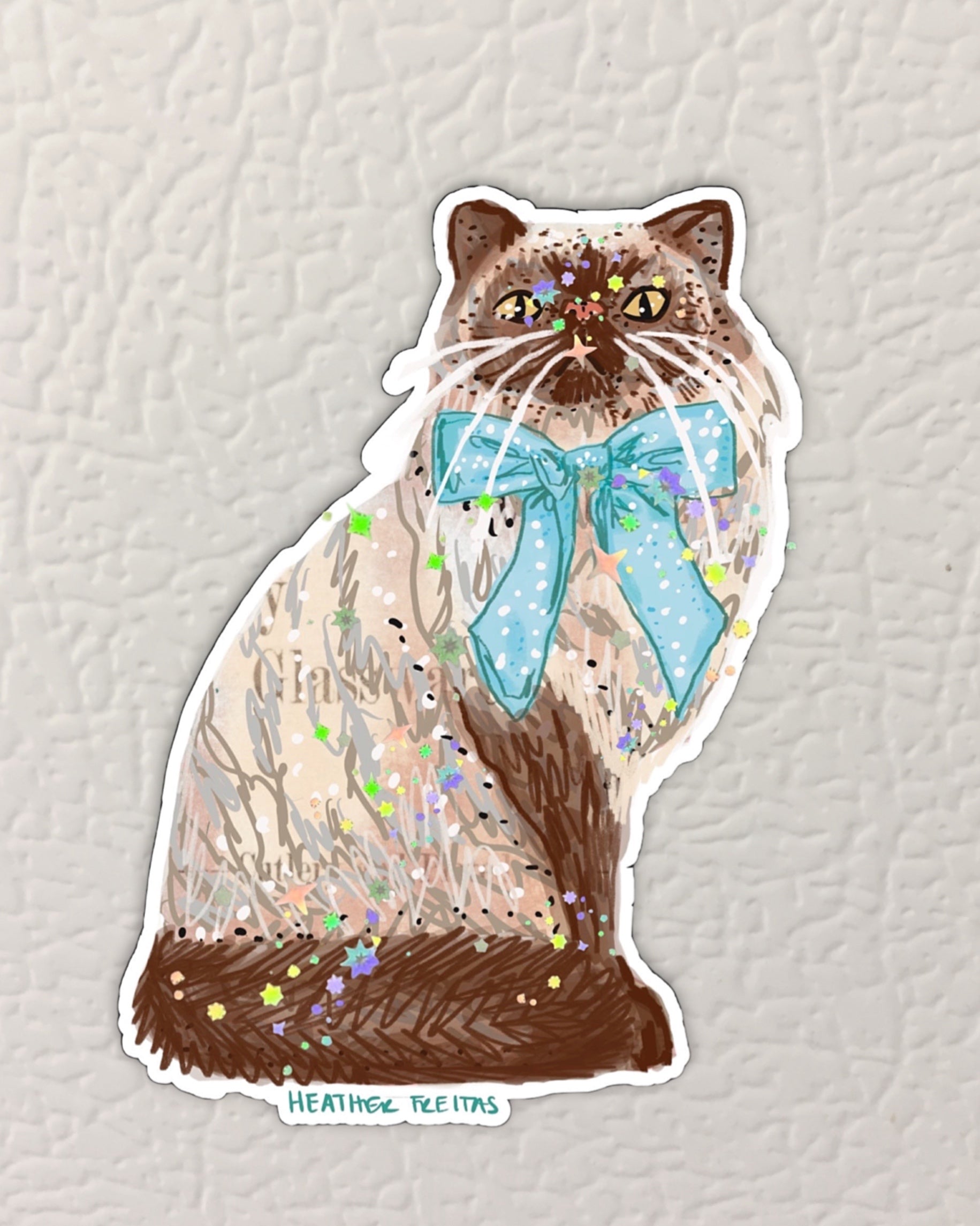 Seal Point Persian Cat Magnet ( Die-Cut )