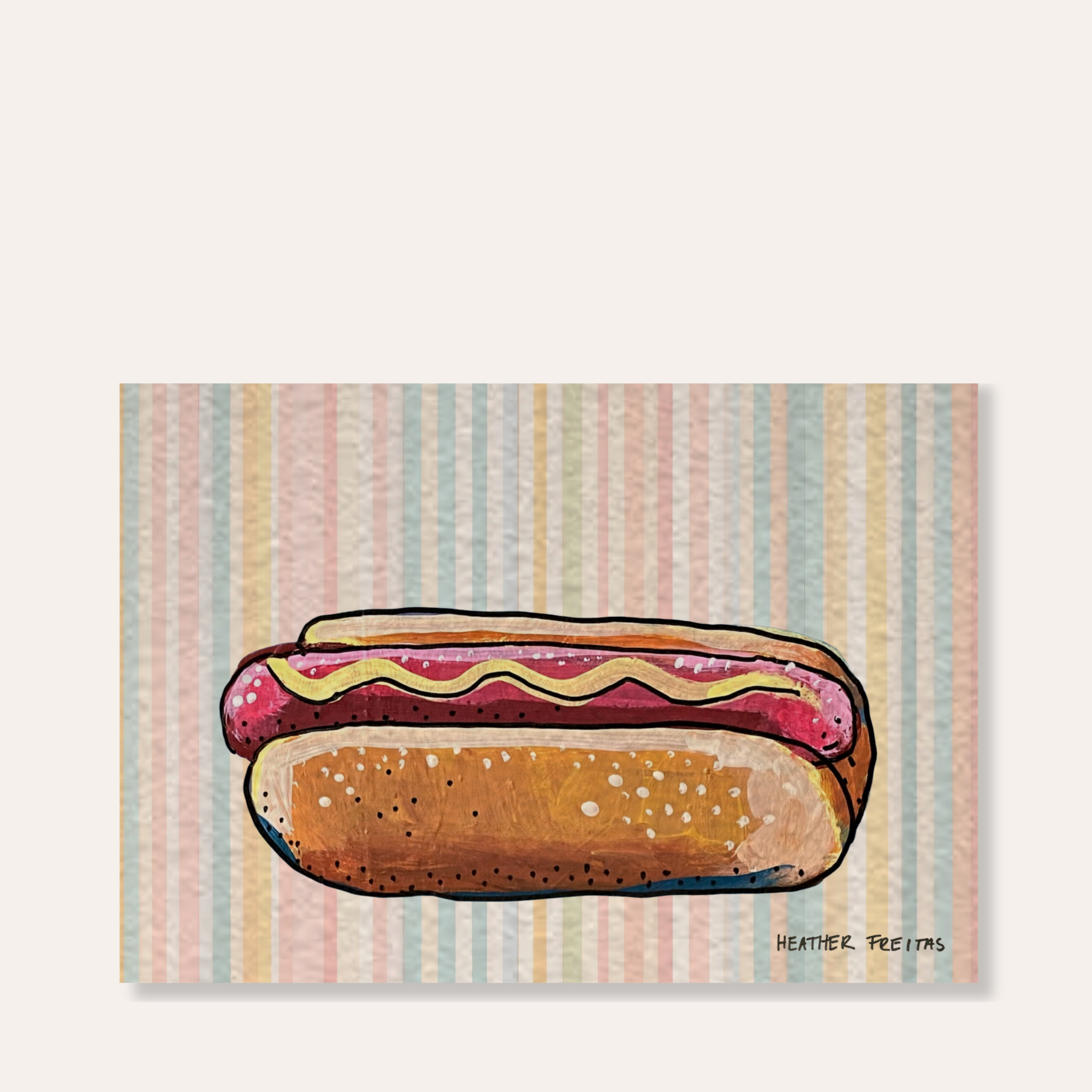 Hot Dog Mini Fine Art Print