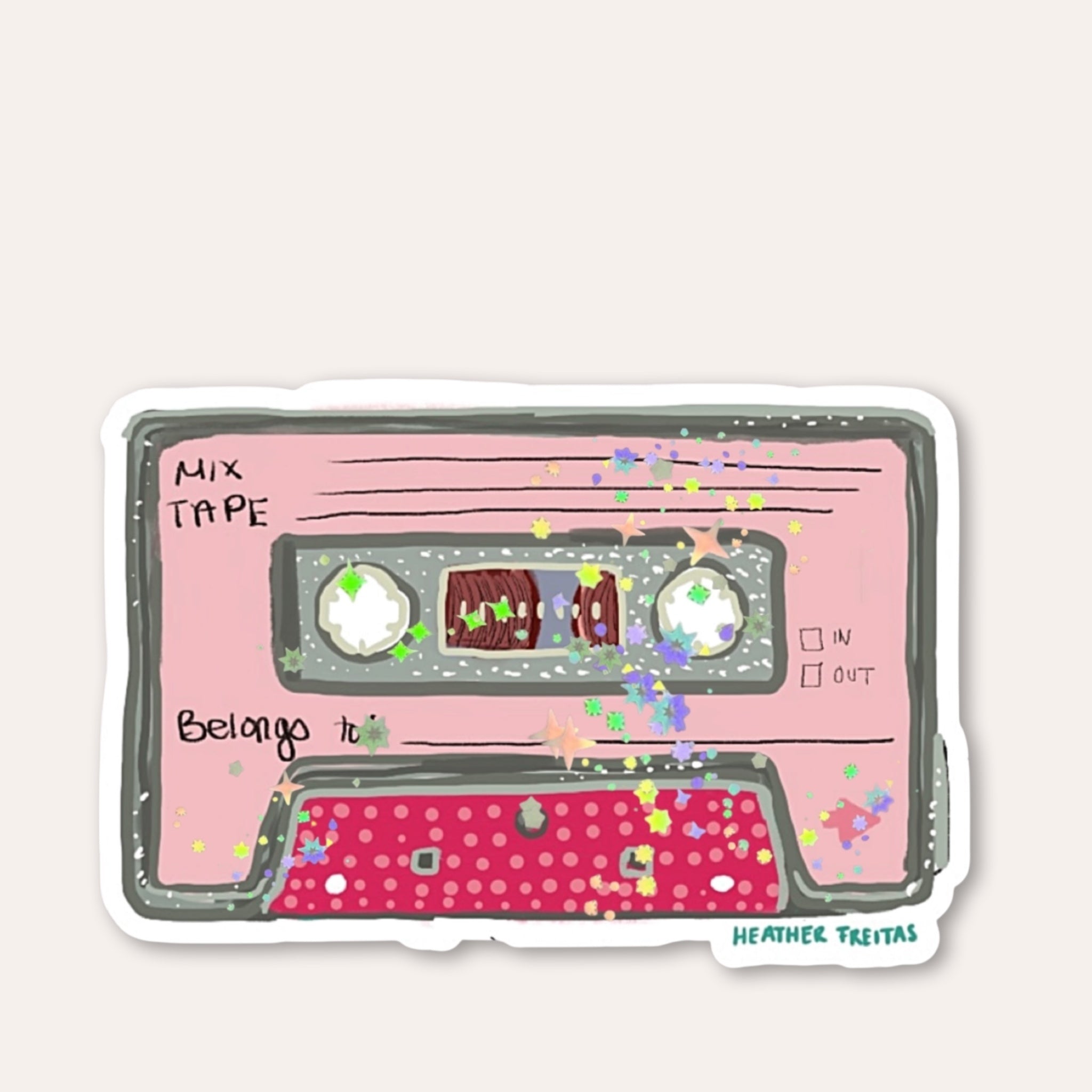 Pink Mixtape Sticker