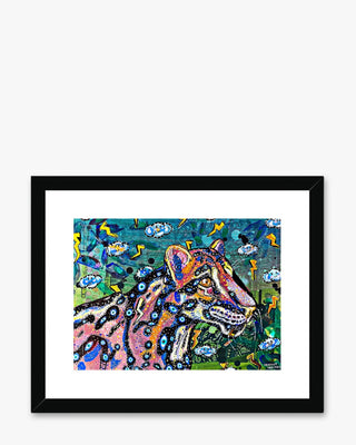 Clouded Leopard Framed & Mounted Print