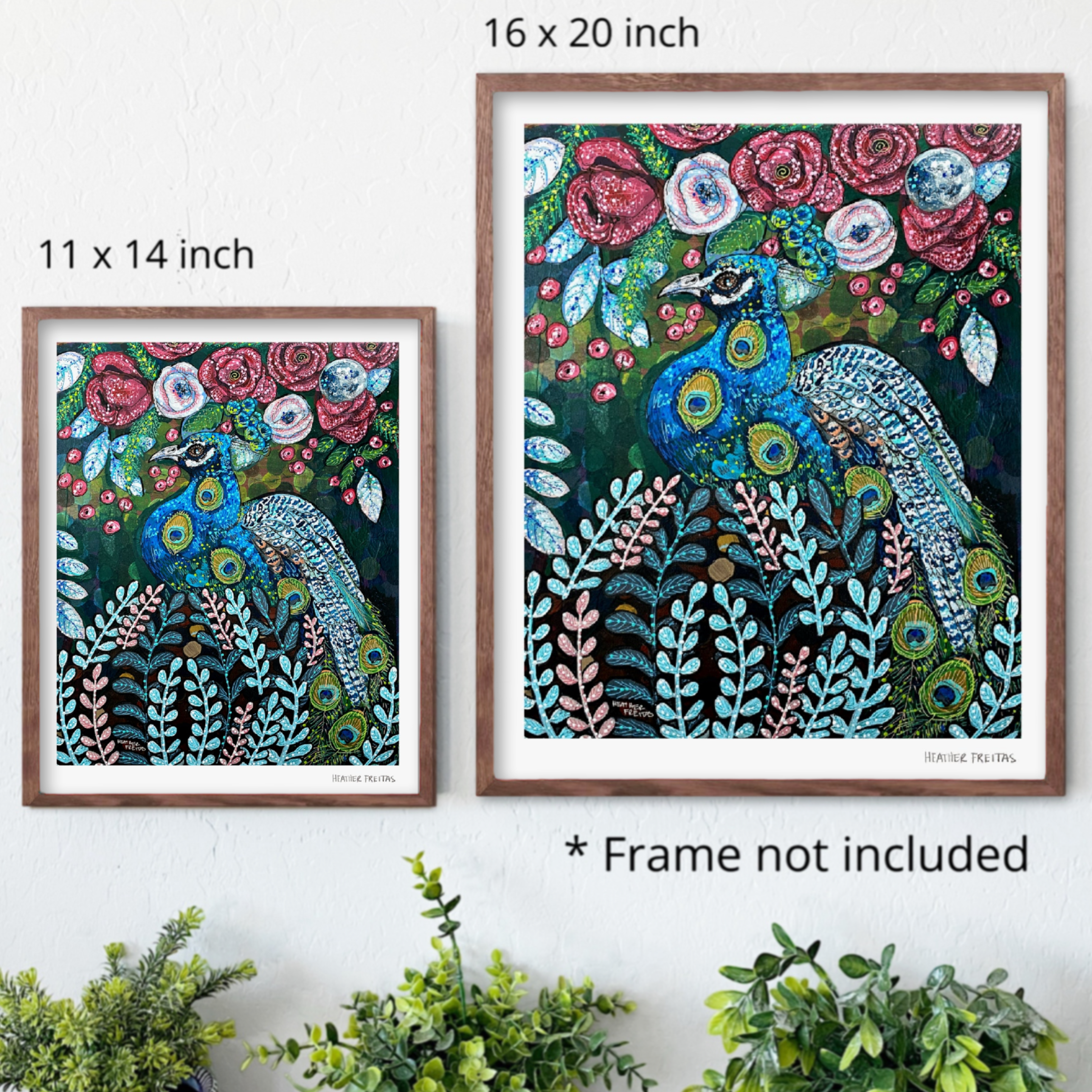 Blue Boy Peacock Fine Art Print