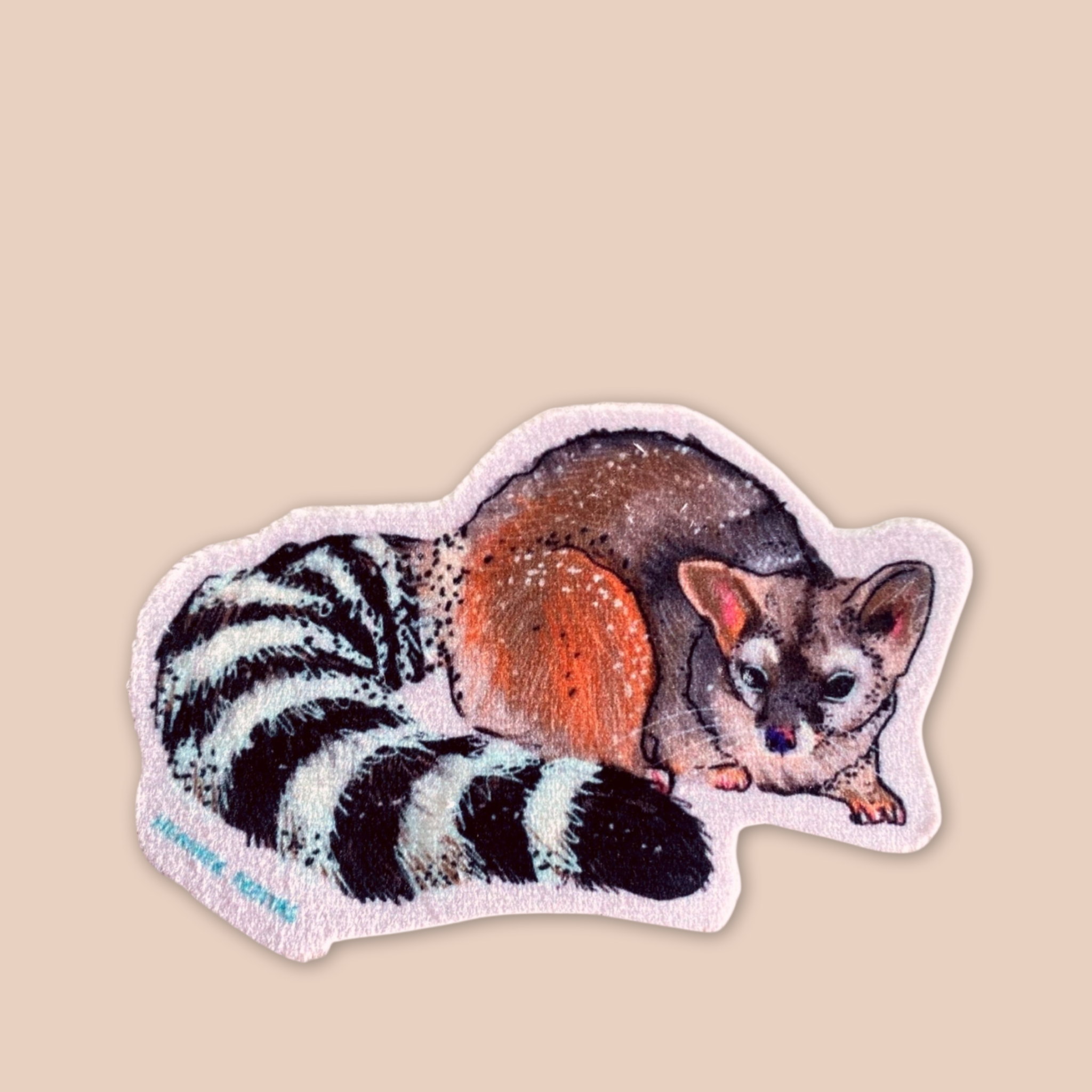 Ringtail Cat - Sew On Velveteen Patch