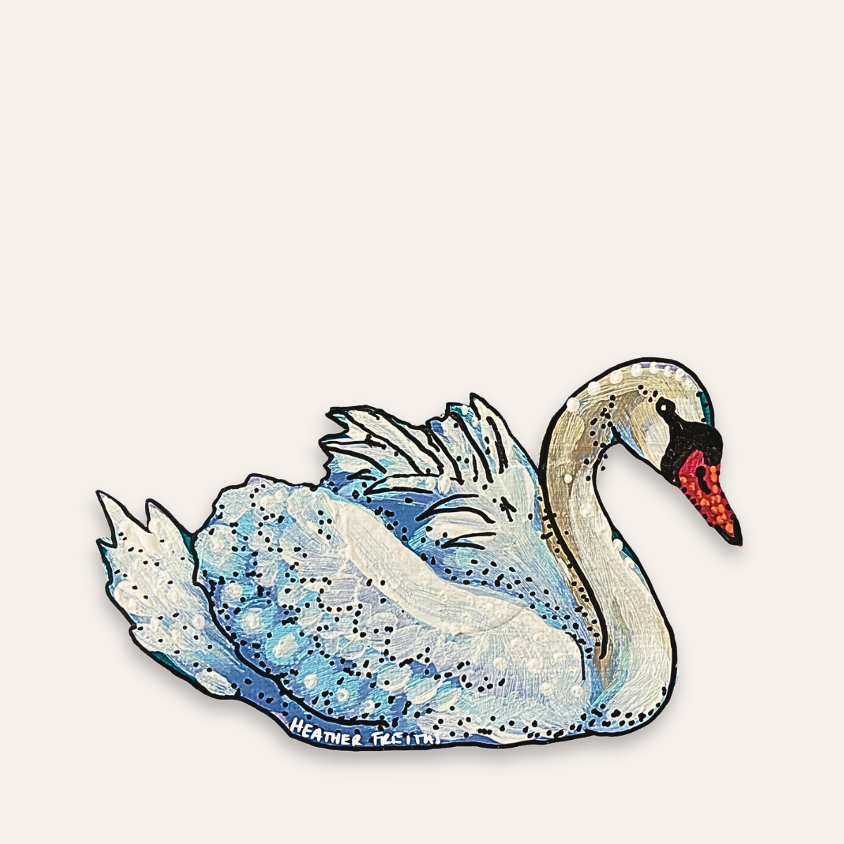 Swan Sticker