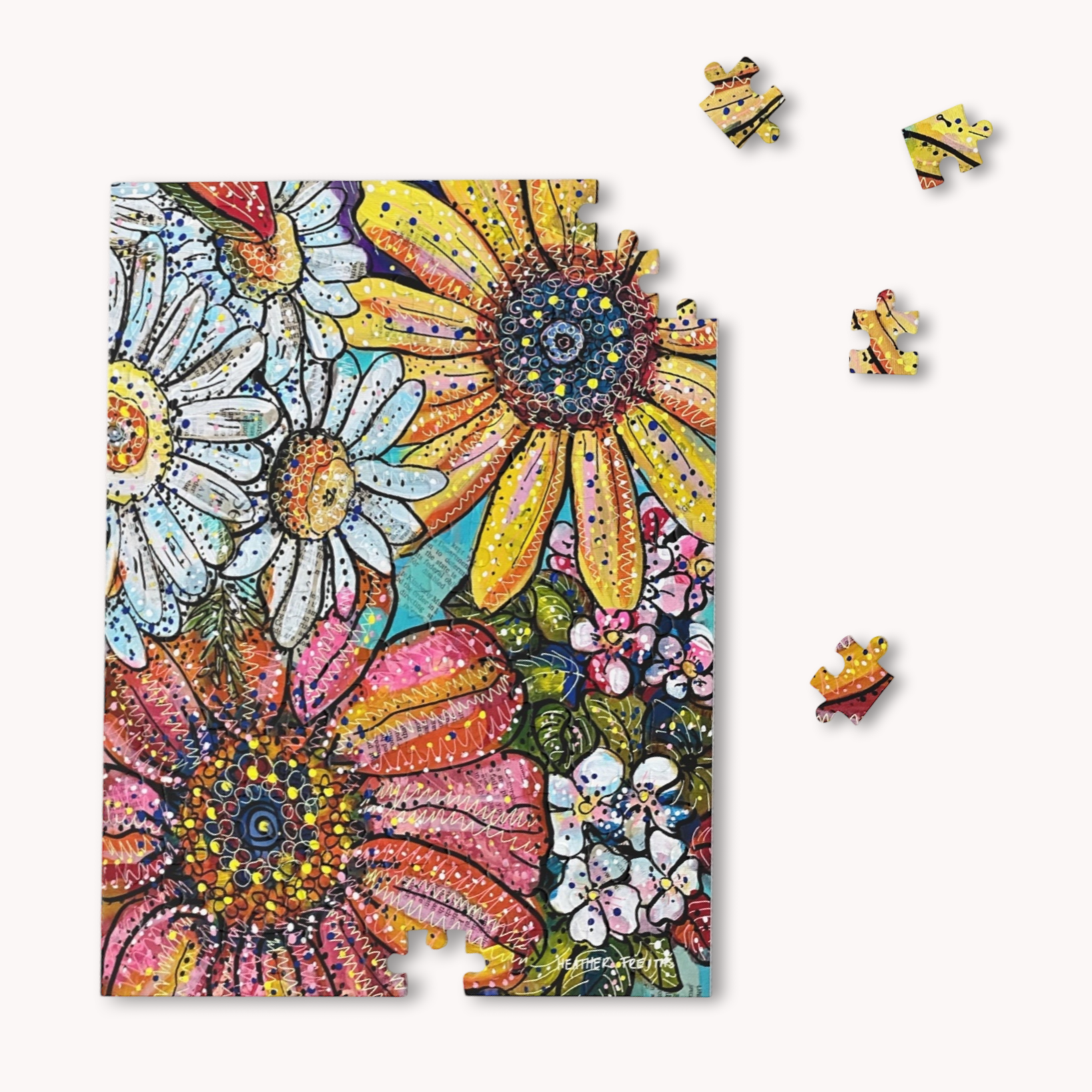 Flower Power Fine Art Puzzle
