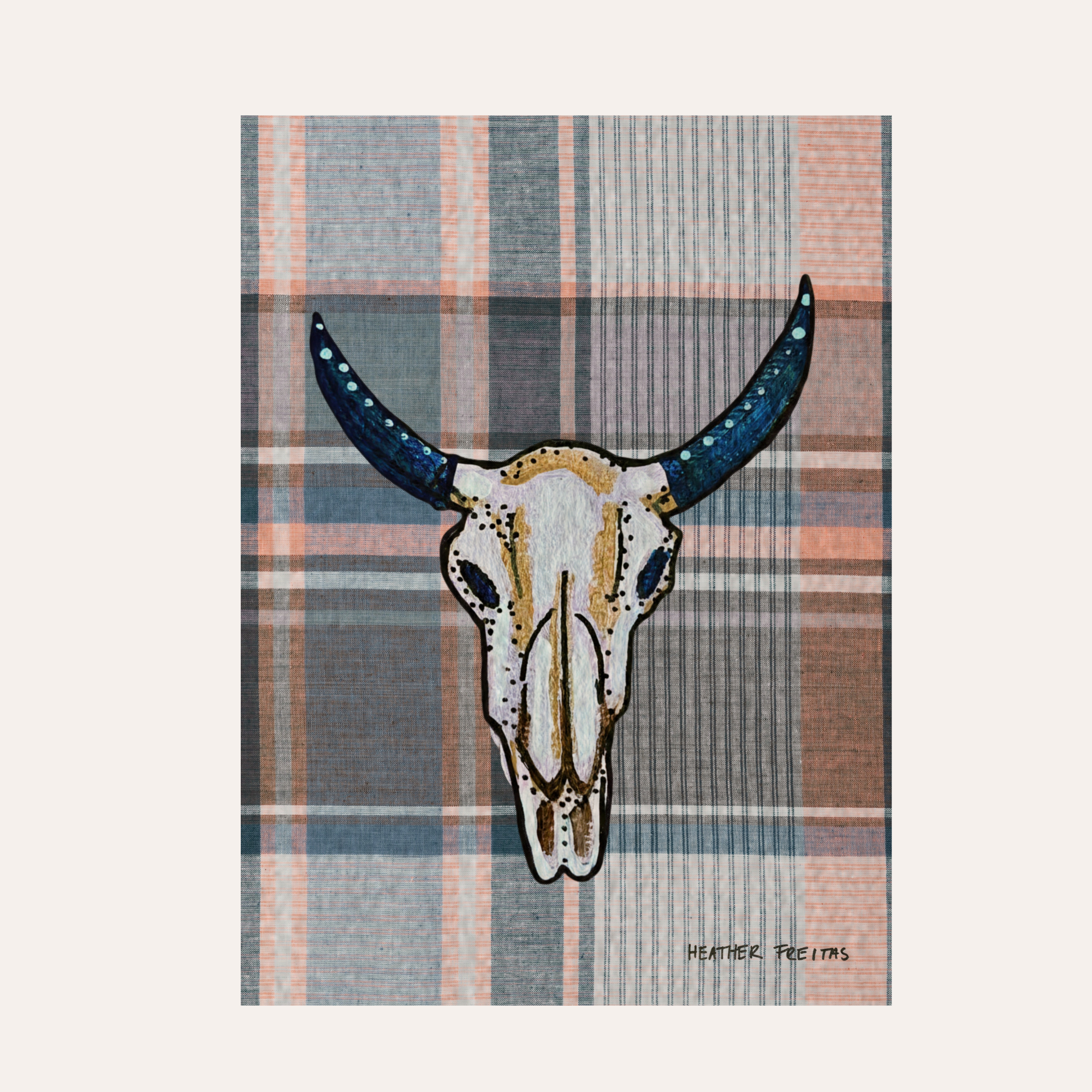 Cow Skull Mini Fine Art Print