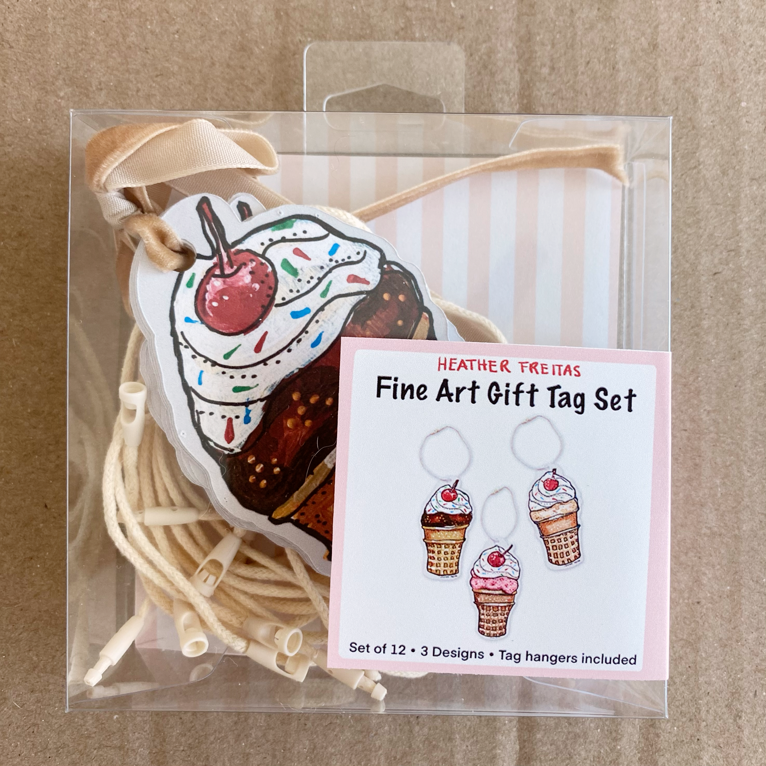 Sundae Fine Art Gift Tags ( 12 pack )