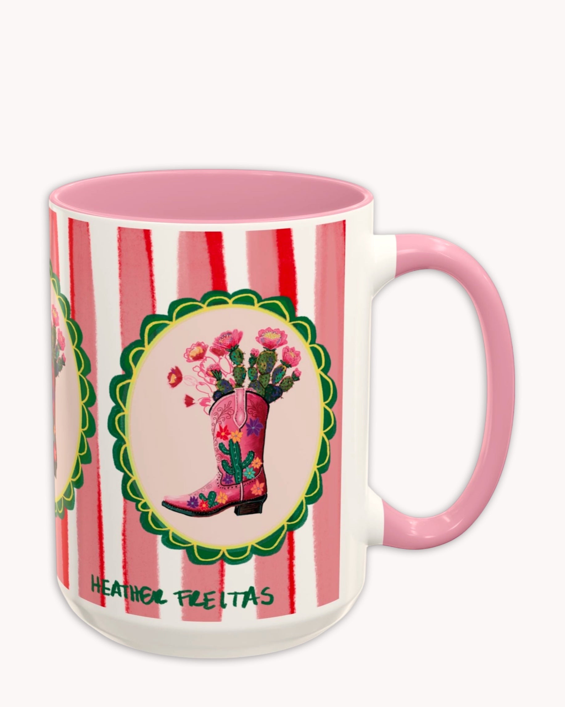 Cowgirl Boot Coffee Mug 15oz