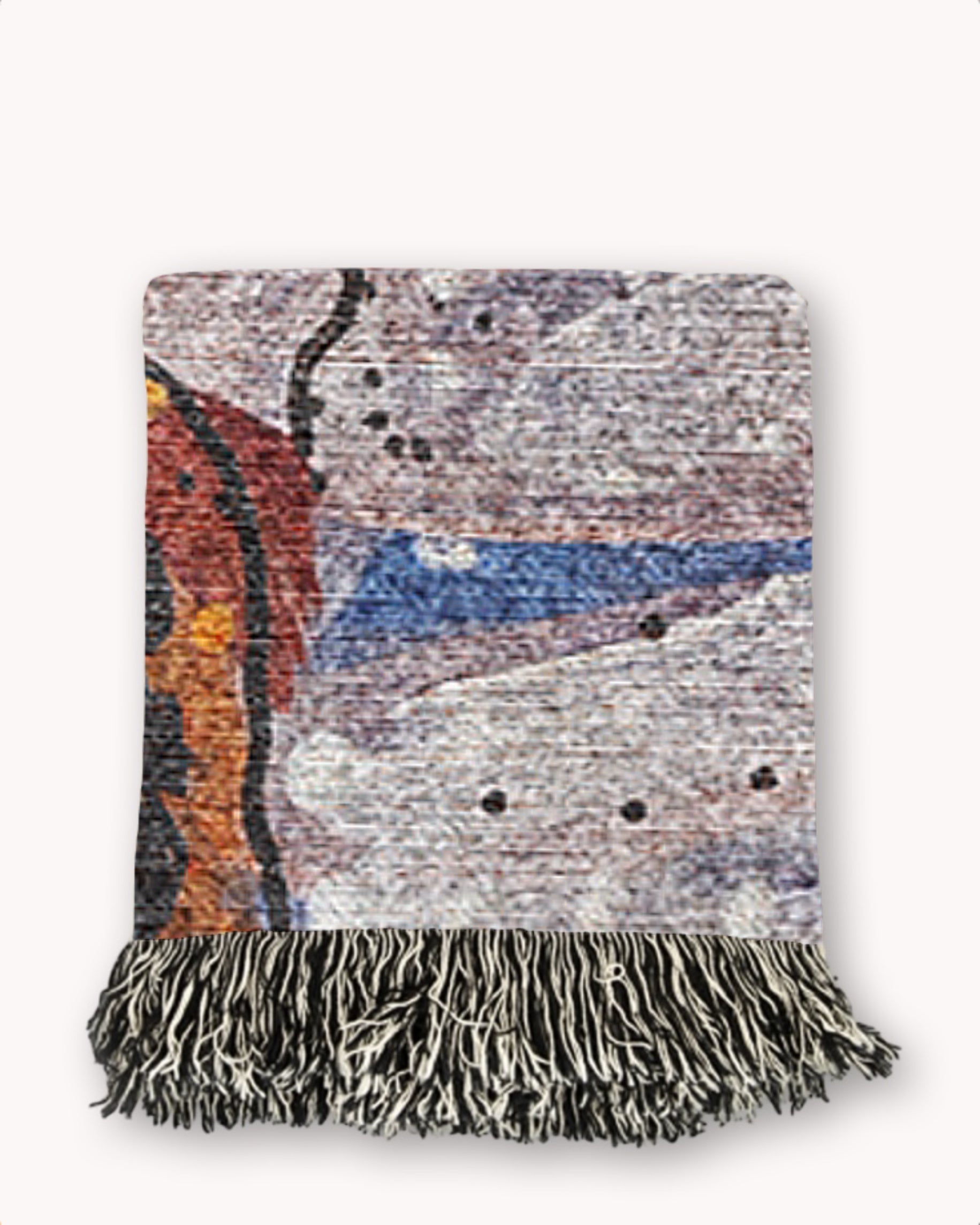 Gold Ghost Woven Blanket Tapestry