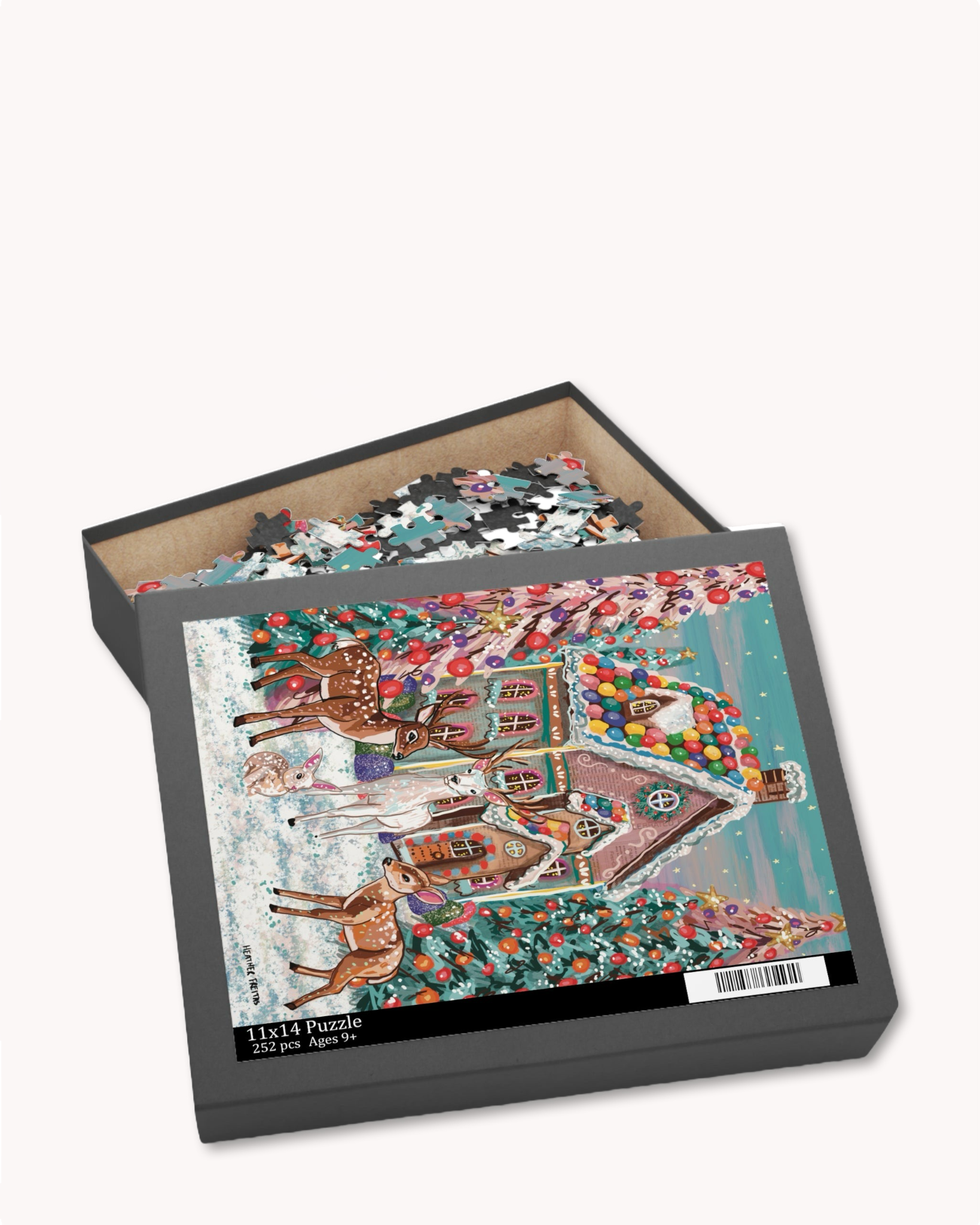 Dreamy Deer Gingerbread House Puzzle ( 120 - 500 Piece )