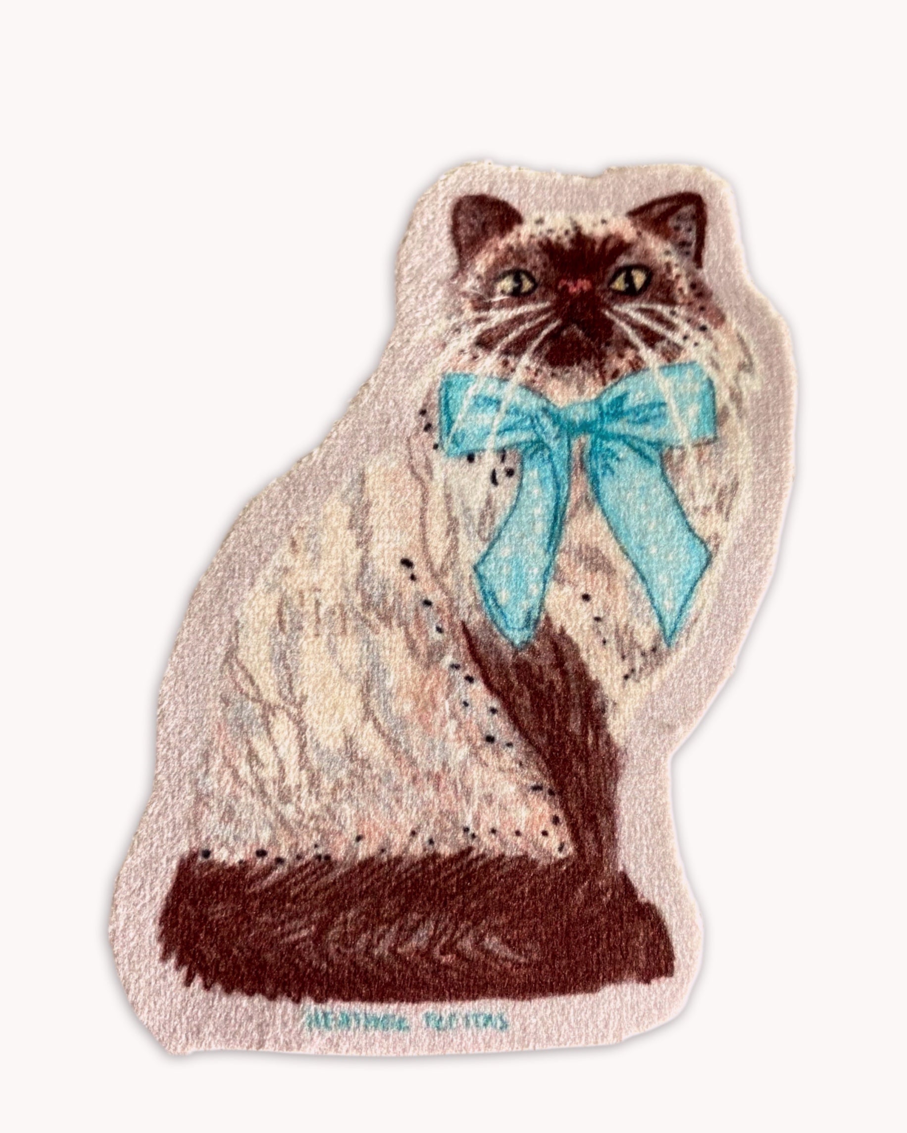 Seal Point Persian Cat - Sew On Velveteen Patch