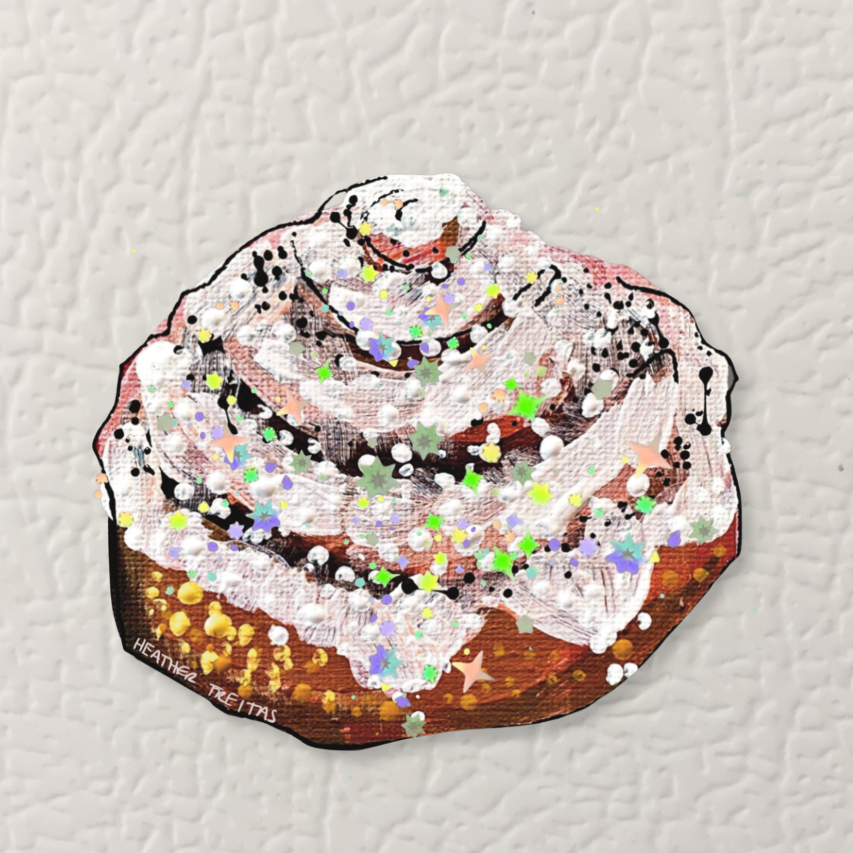 Cinnamon Roll Magnet ( Die-Cut )