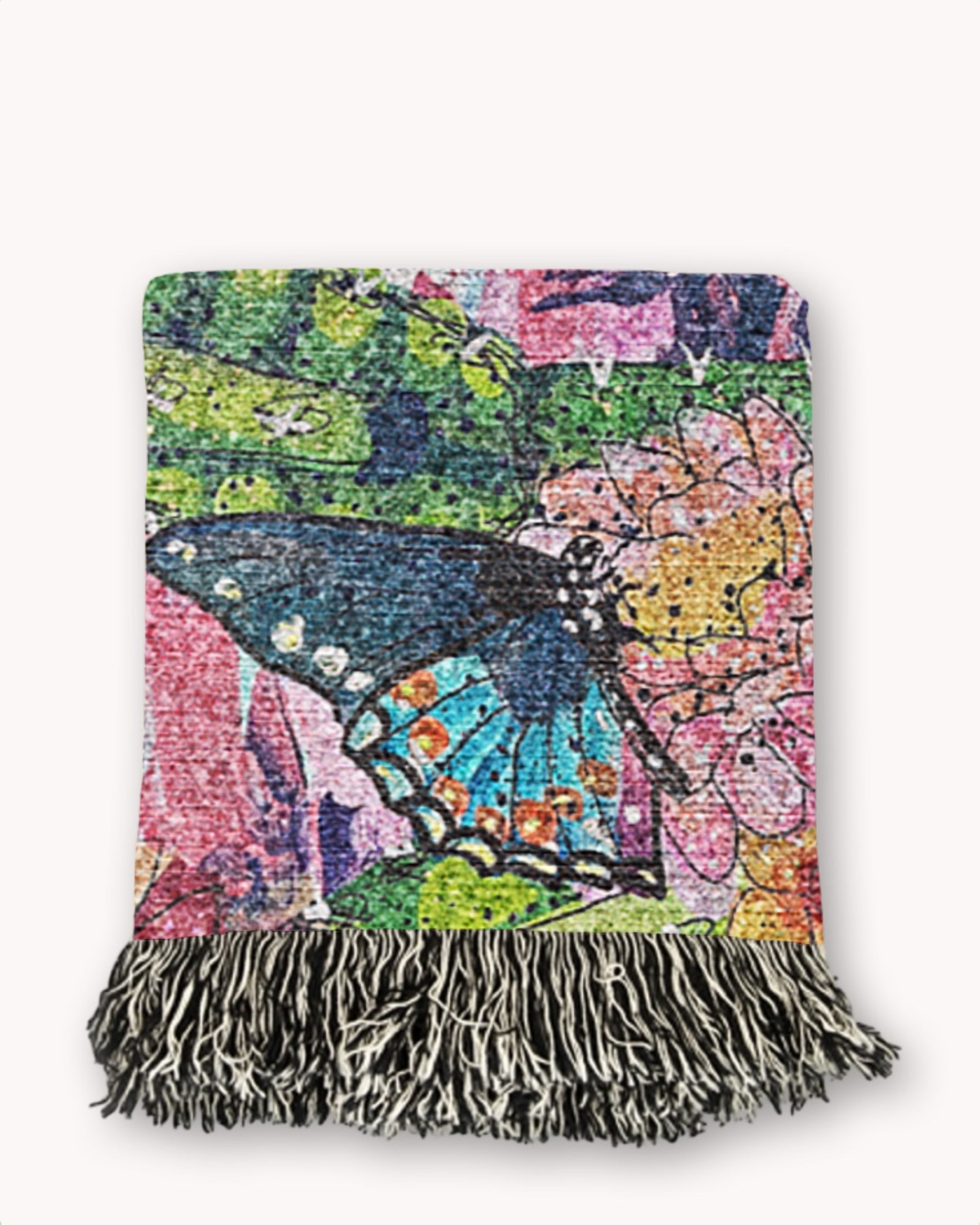Dawn Desert Pollinators Woven Blanket