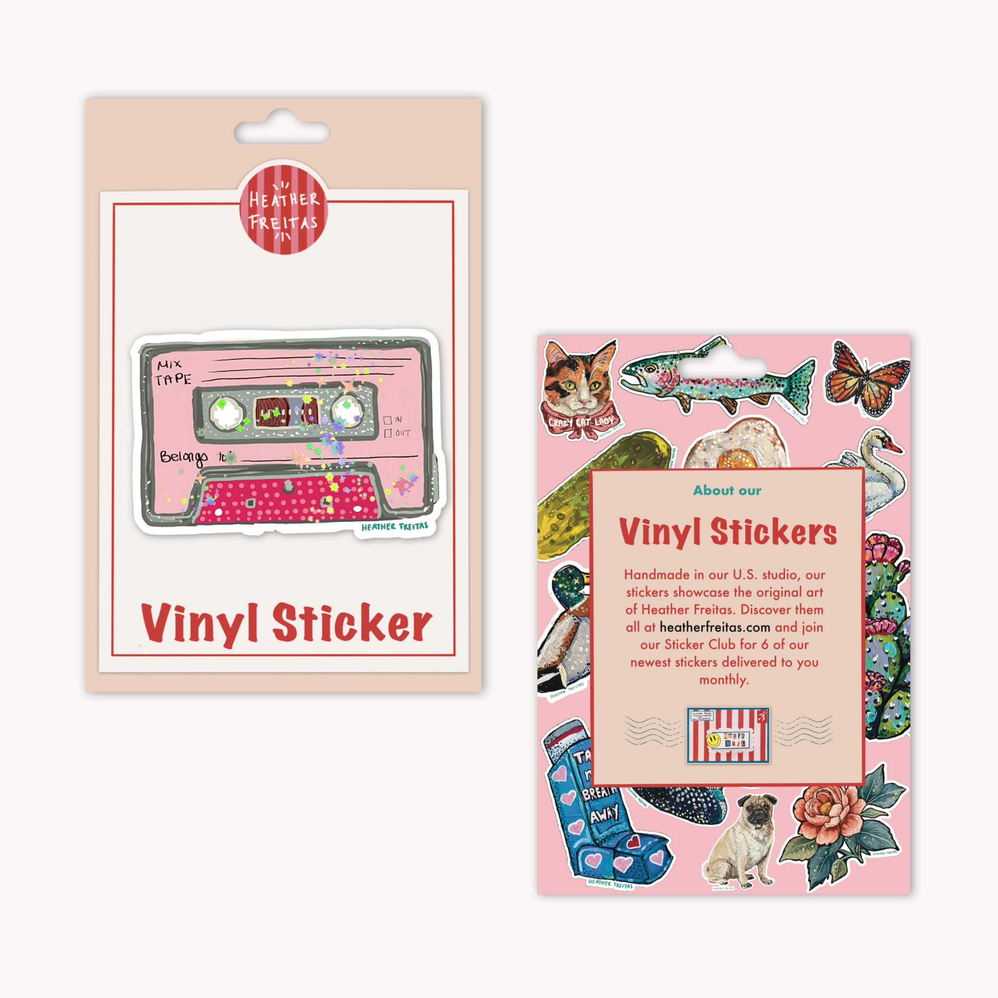 Pink Mixtape Sticker