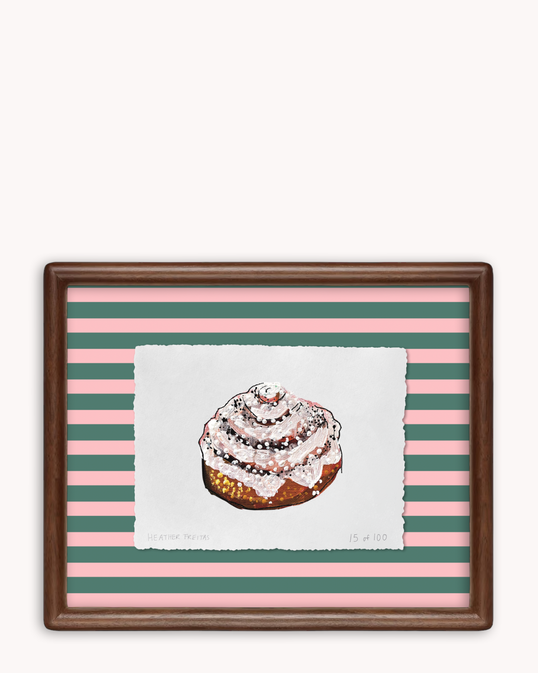 Cinnamon Roll Limited Edition Framed Print