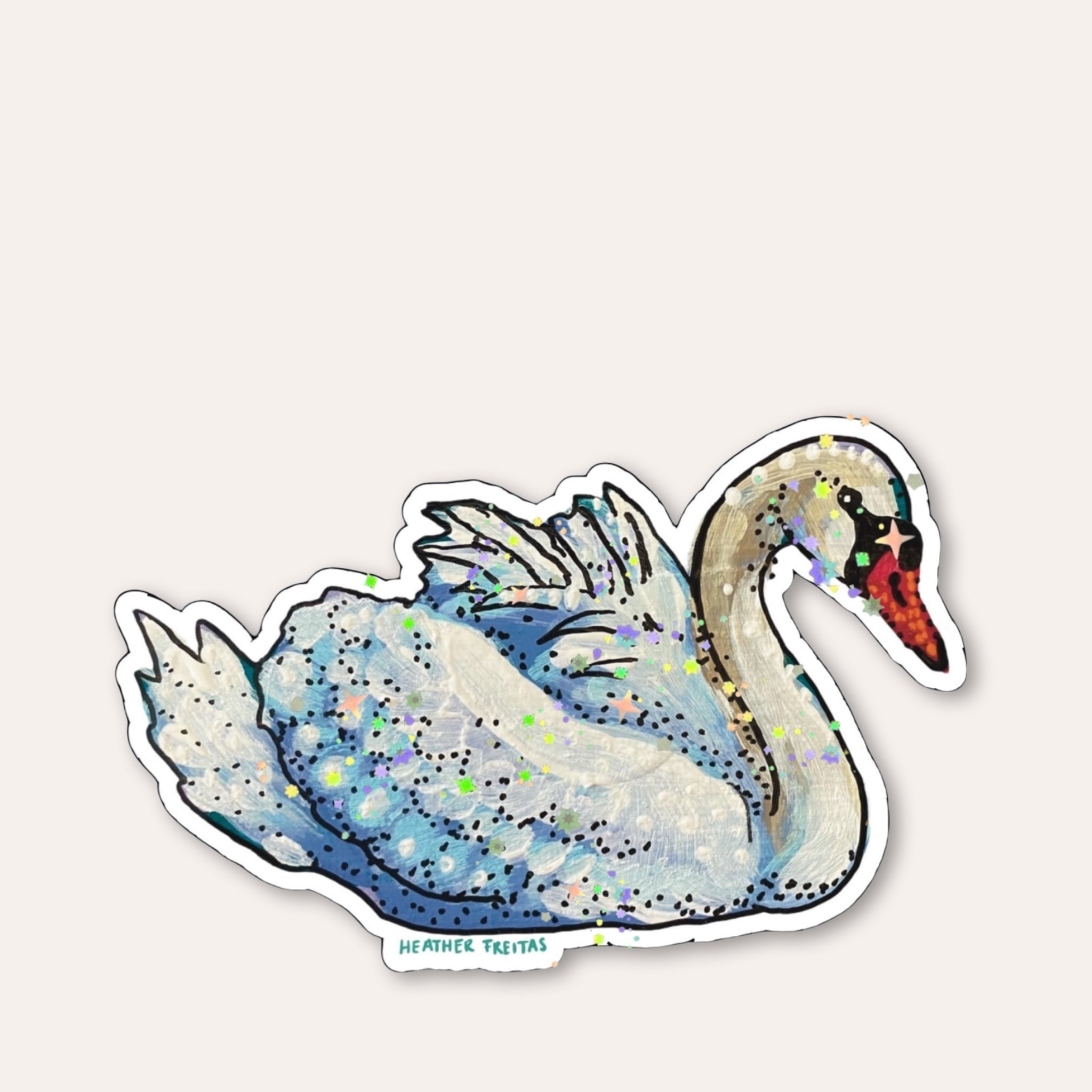 Swan Sticker