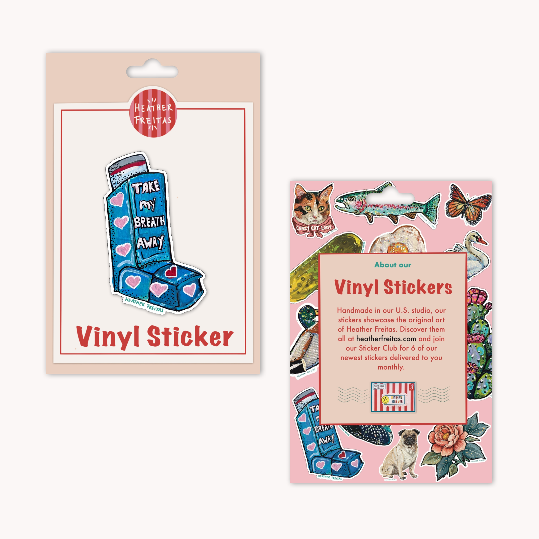 Take My Breath Away Inhaler Sticker