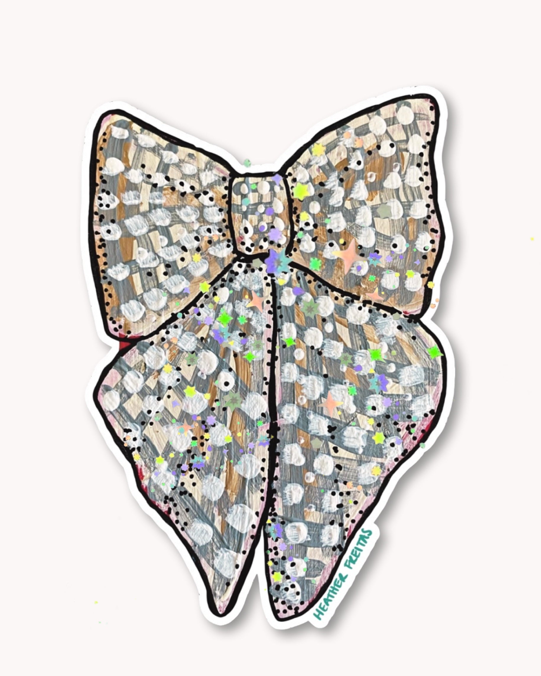 White Ribbon Sticker