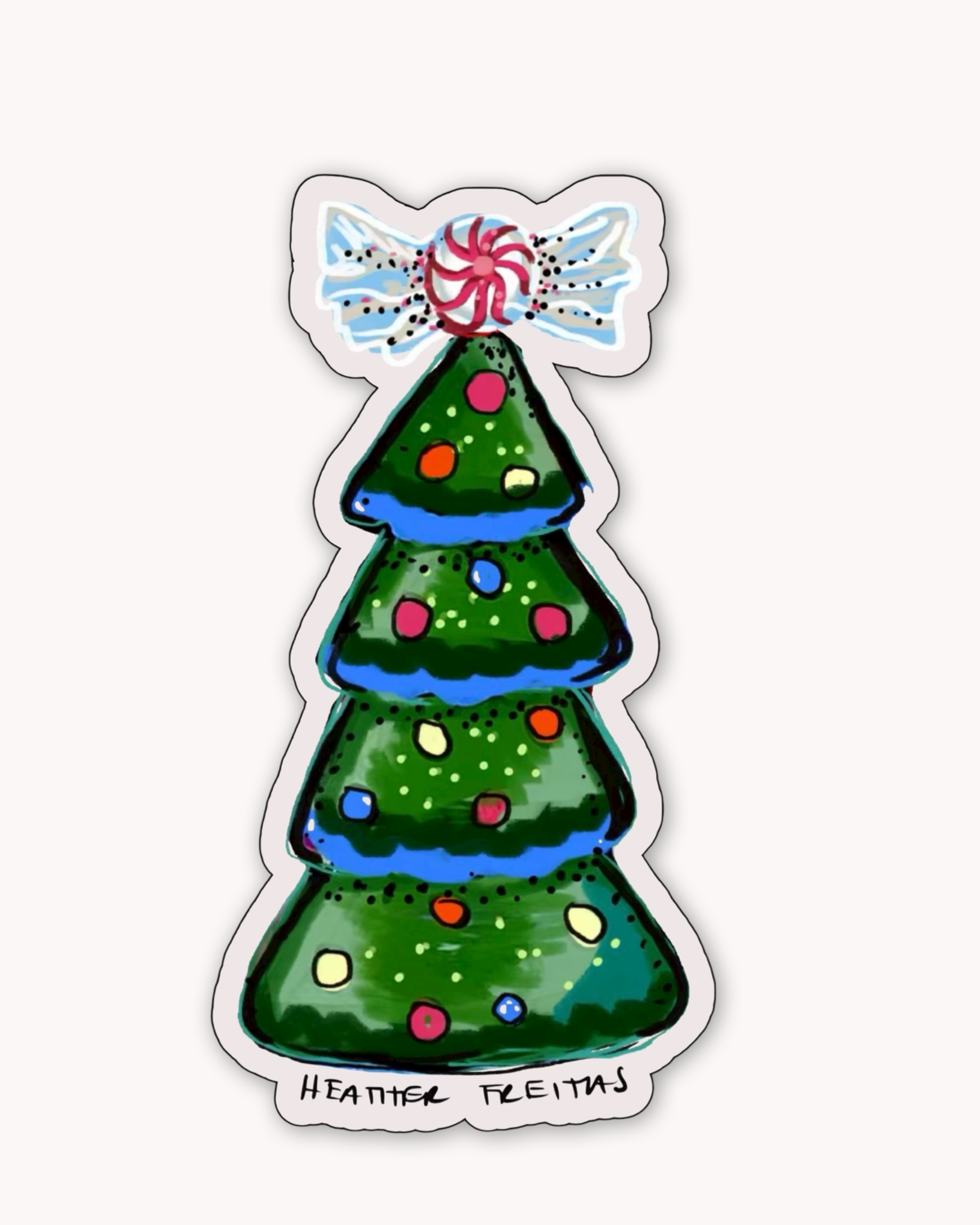 Candy Christmas Tree Sticker