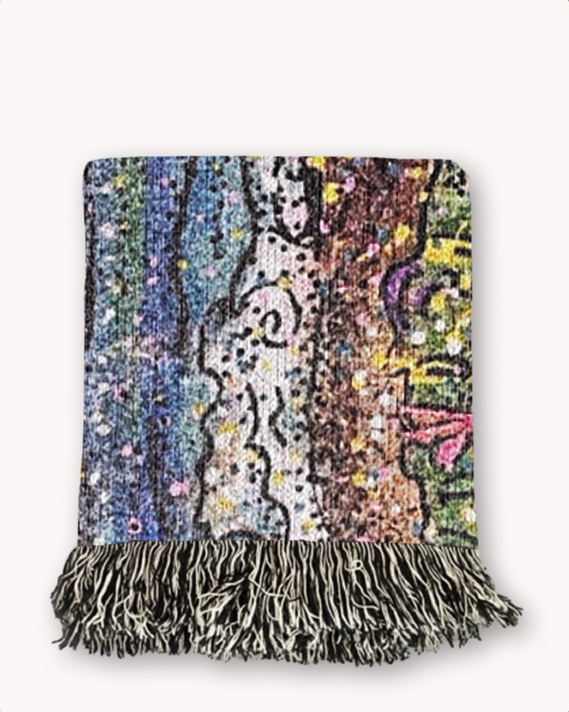 Cotton Candy Tides Woven Blanket Tapestry