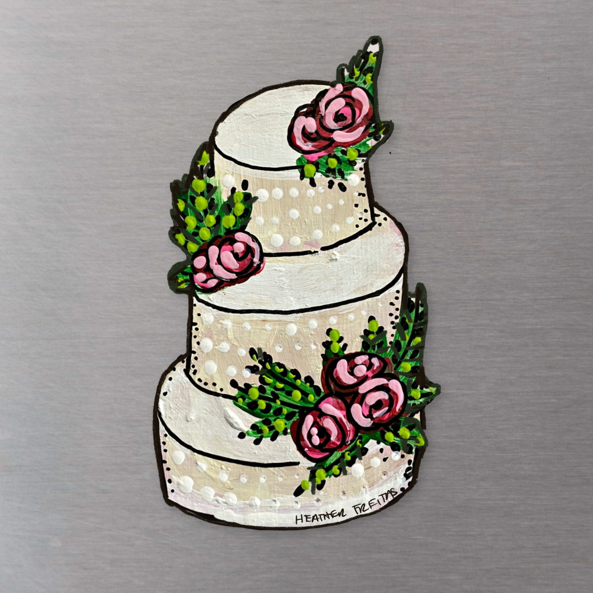 Fancy Cake Magnet ( Die-Cut )