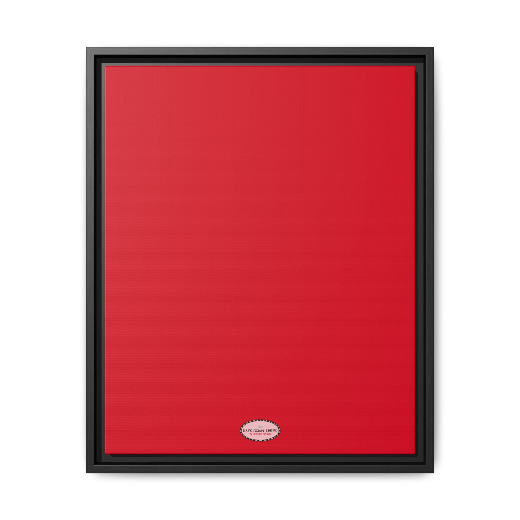 Cherry Expressions Framed Canvas Print