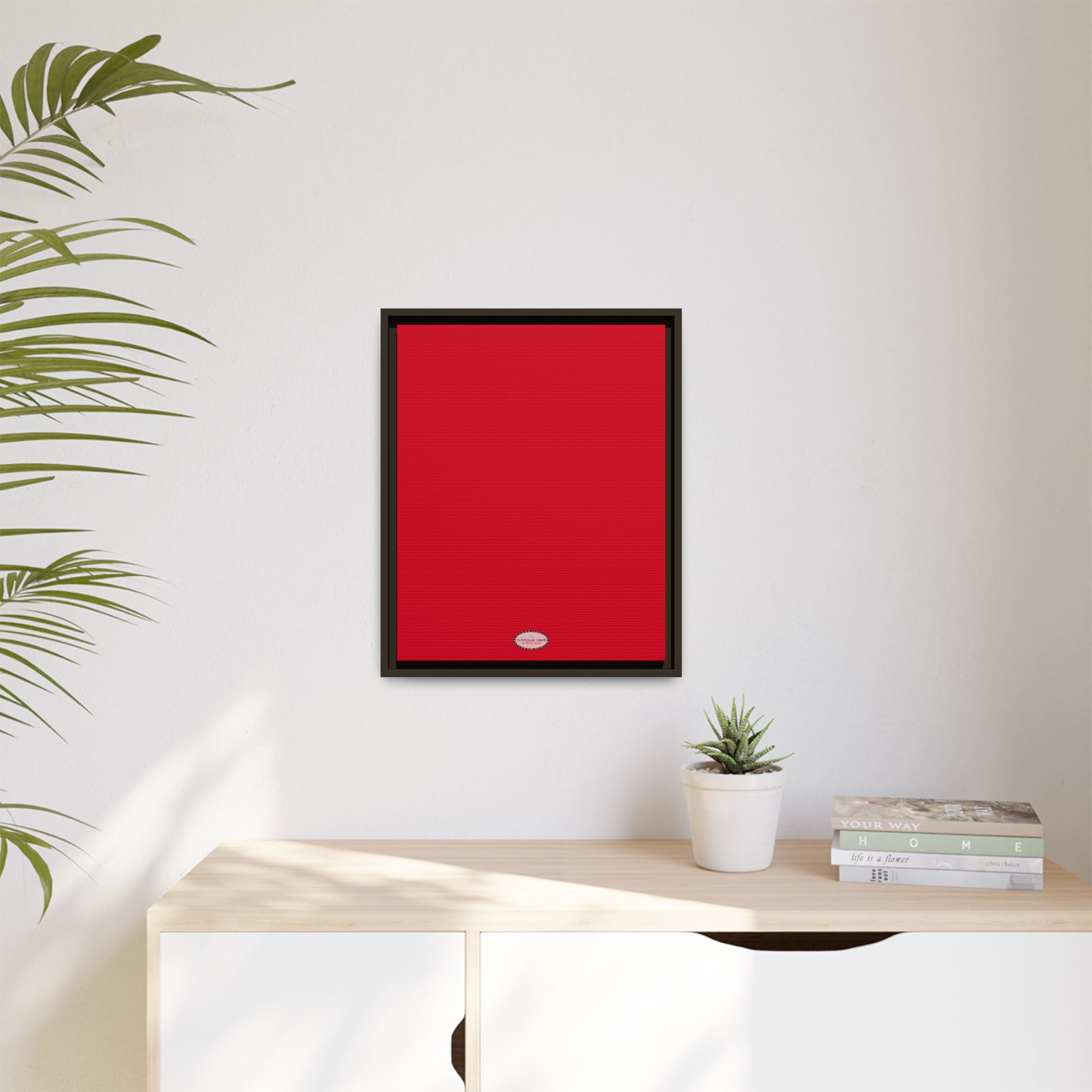 Cherry Expressions Framed Canvas Print