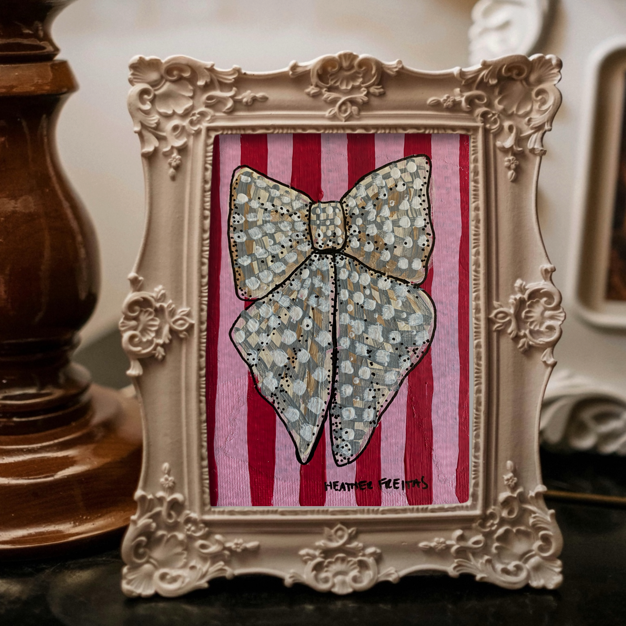 Silver Ribbon Mini Fine Art Print
