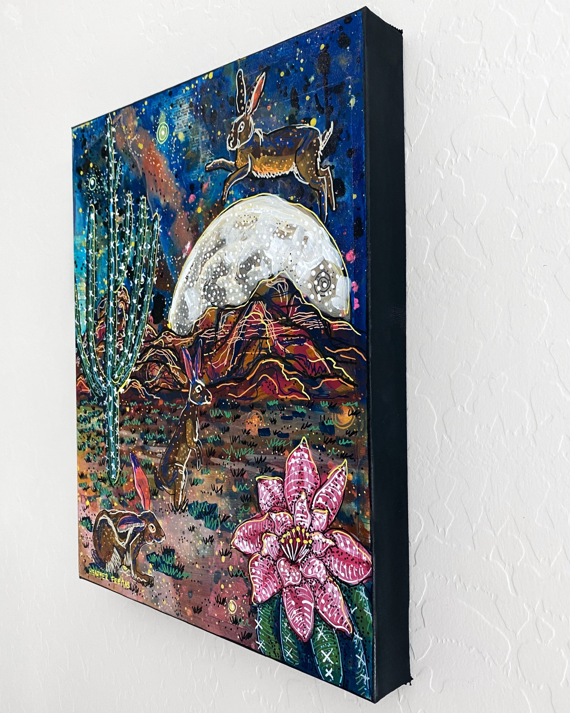 Over The Moon ( Original Painting )