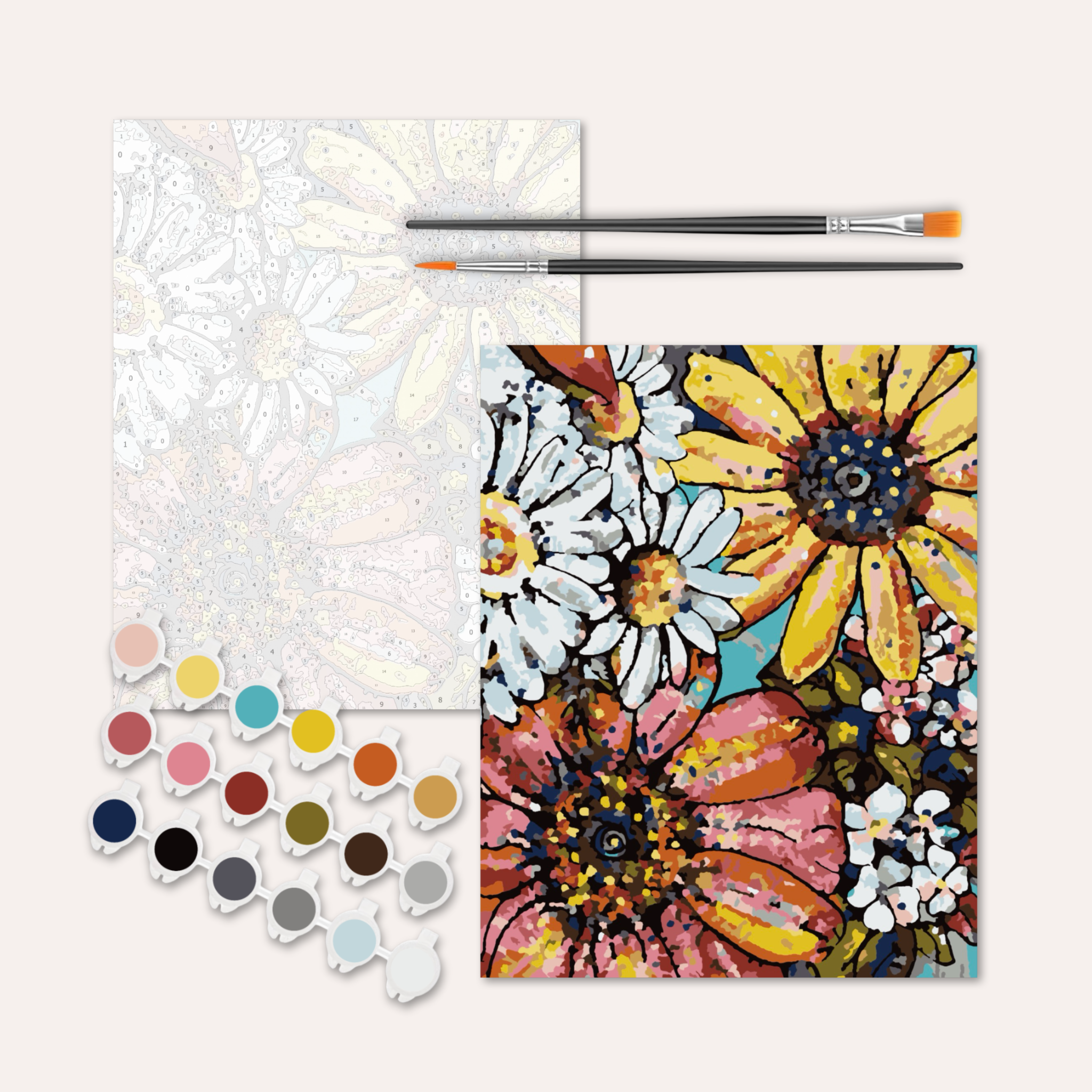 Flower Power - Paint by Numbers Kit