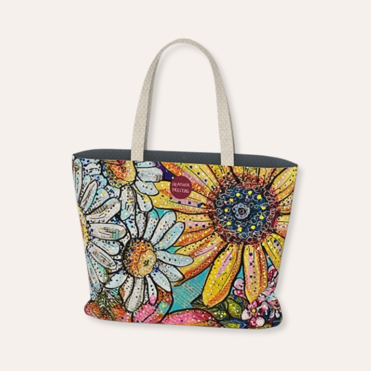 Flower Power Yellow Edition Oversized Tote