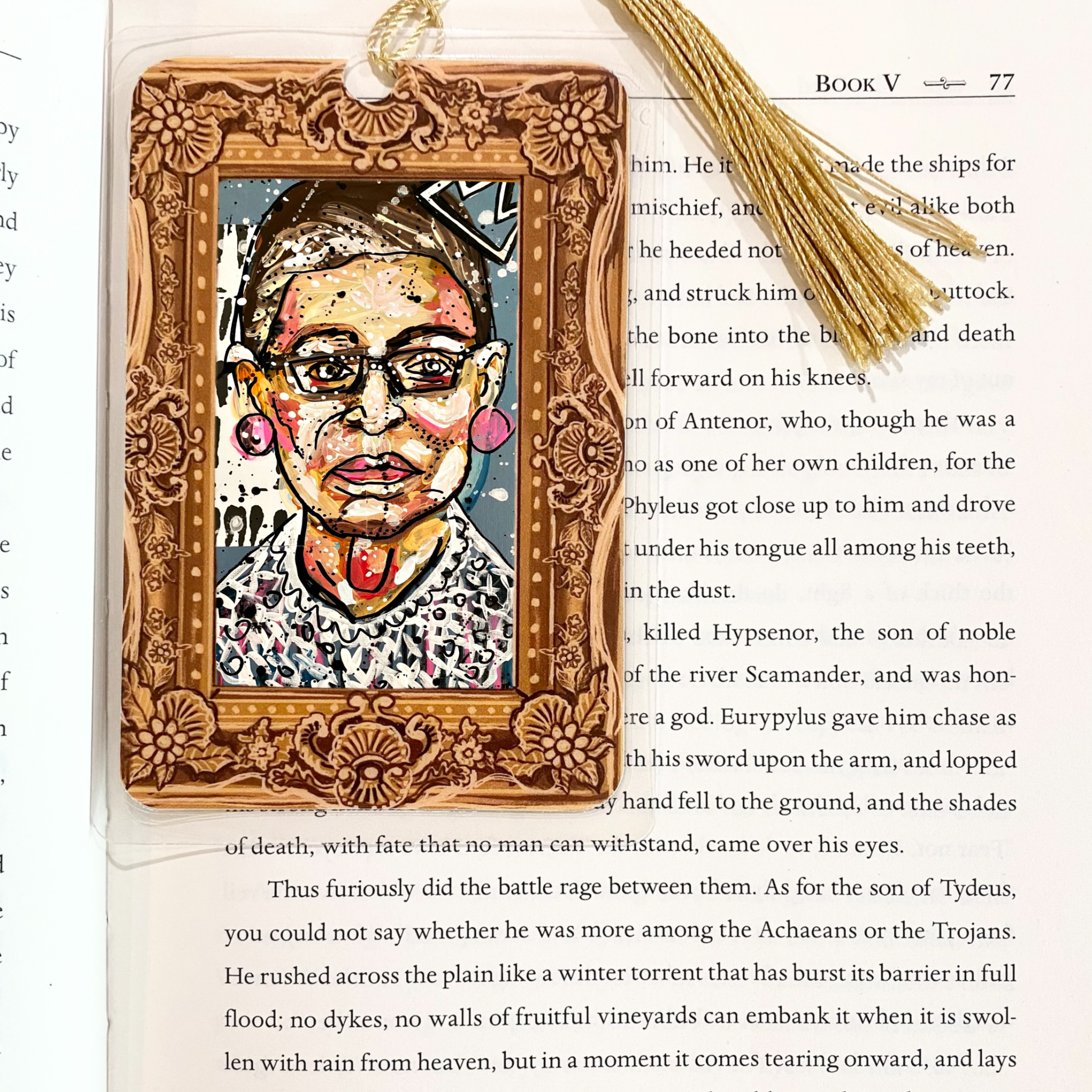Queen RBG Fine Art Painting Bookmark