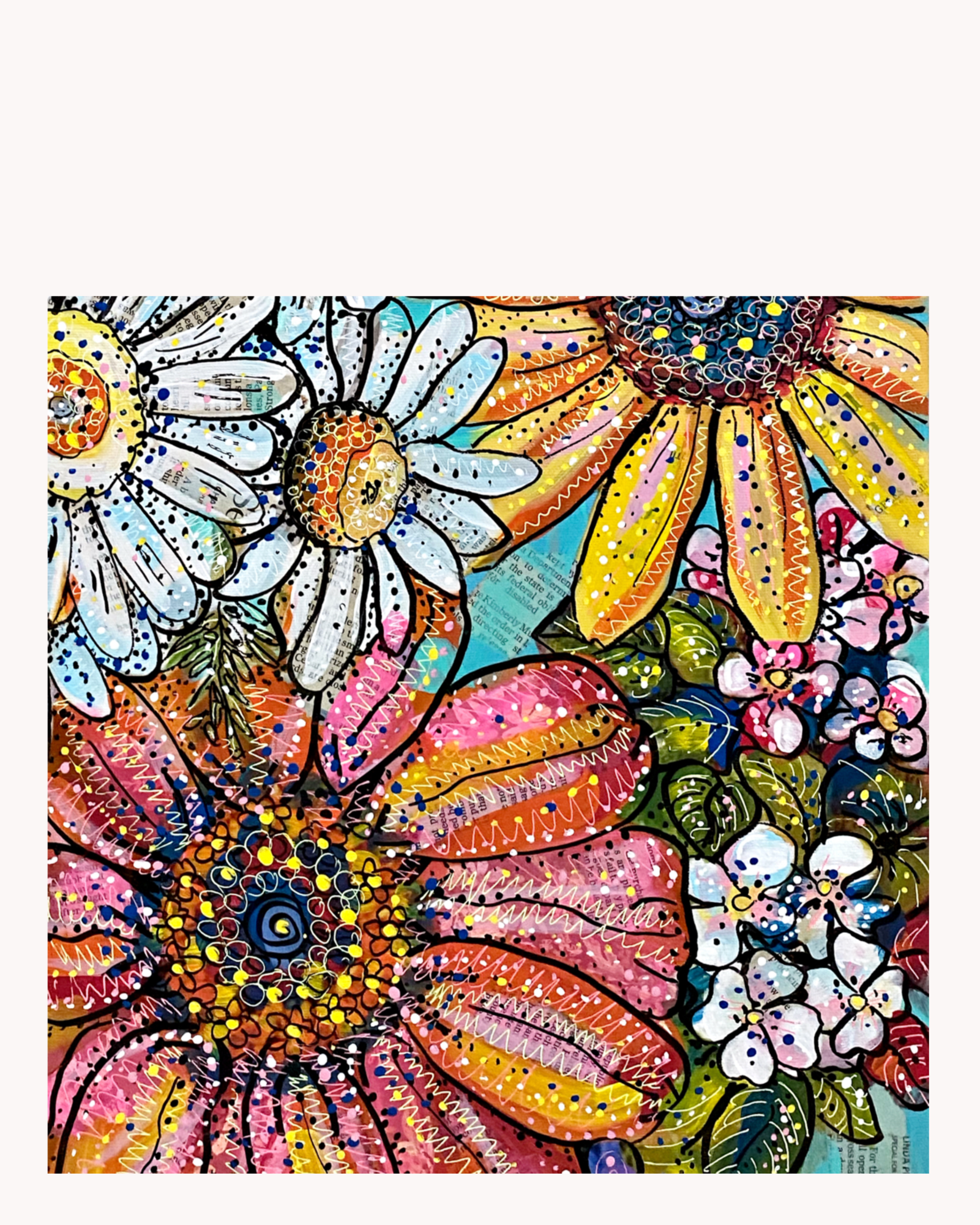 Flower Power Acrylic Tray