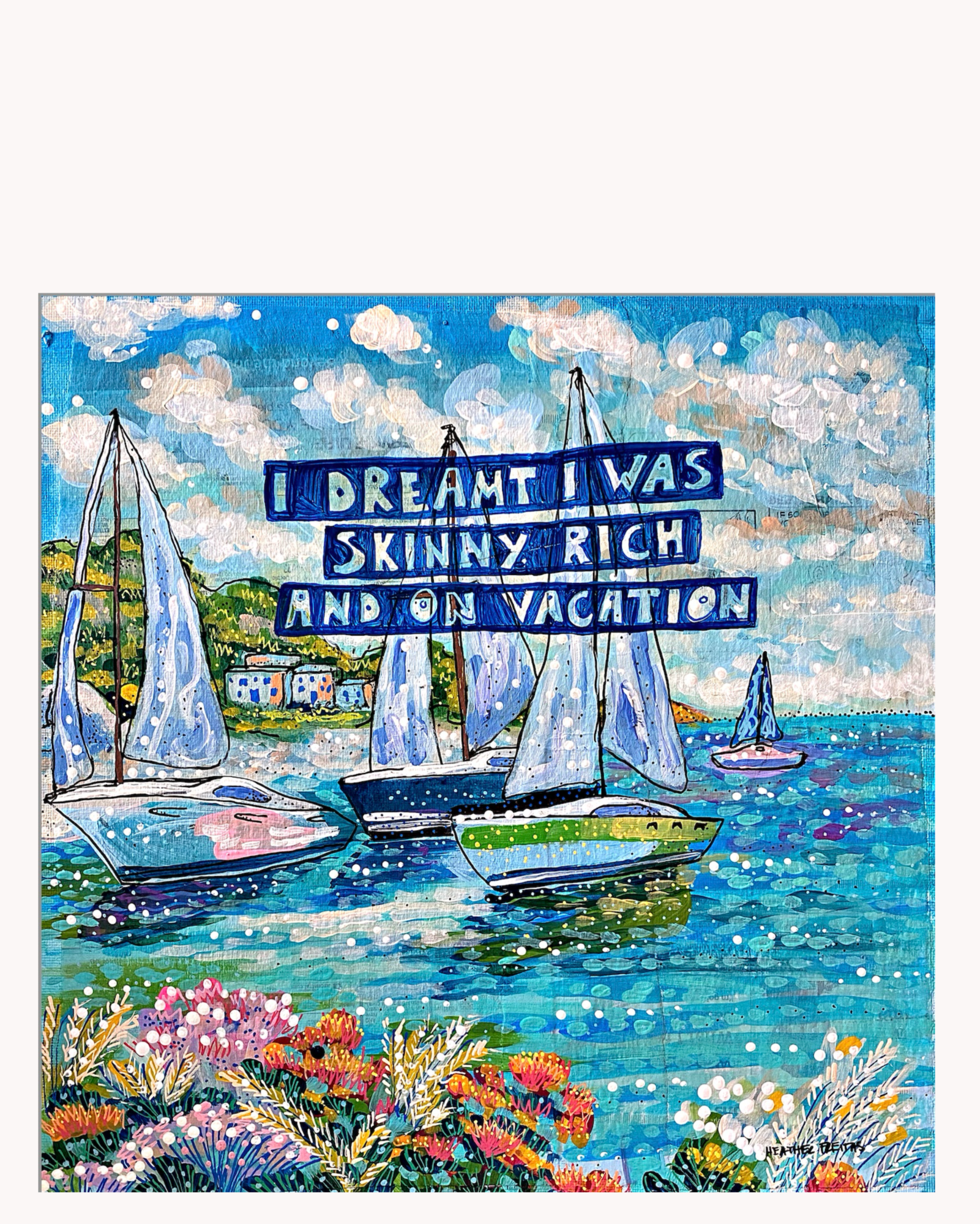 Skinny Rich & On Vacation Acrylic Tray