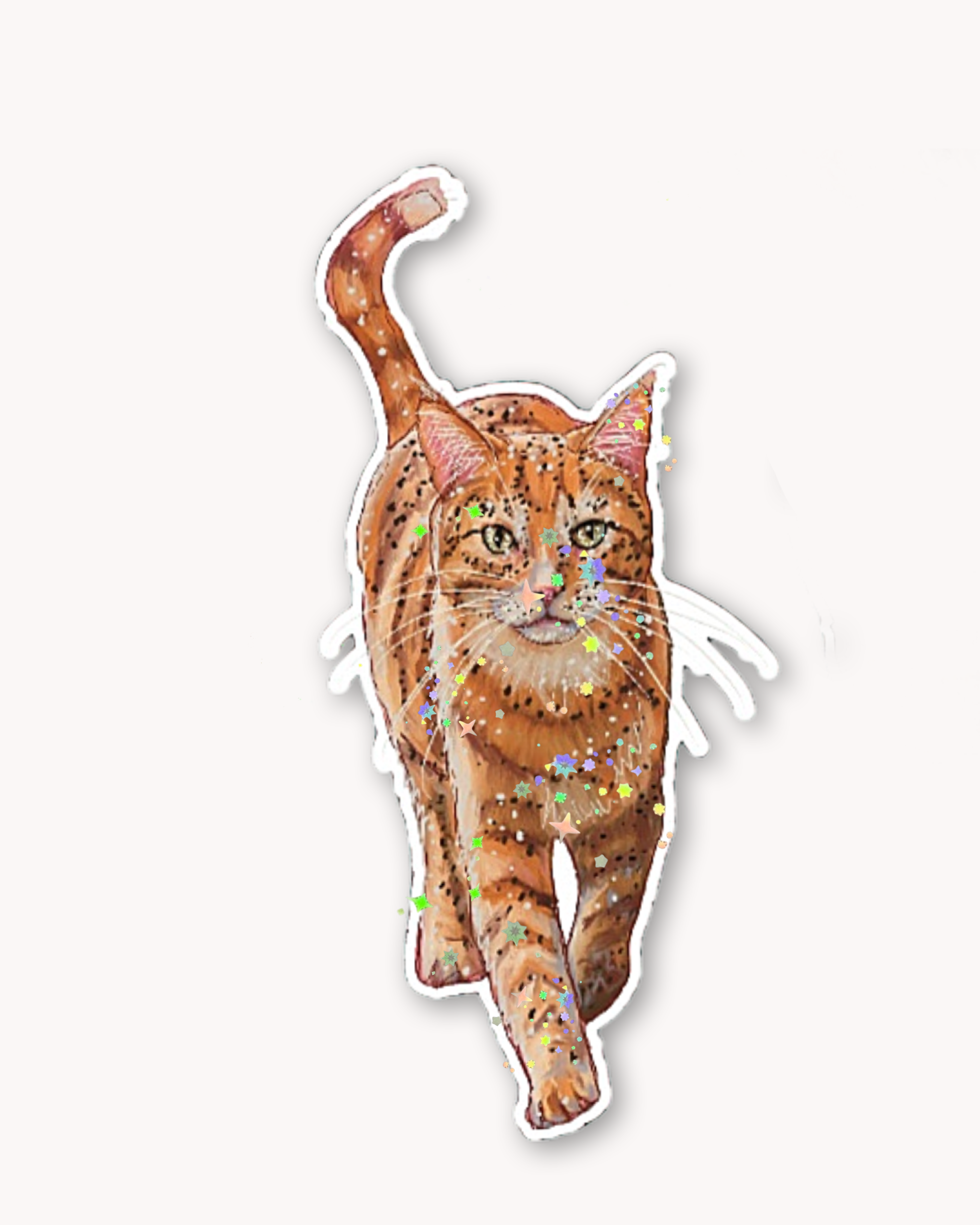 Orange Tabby Sticker