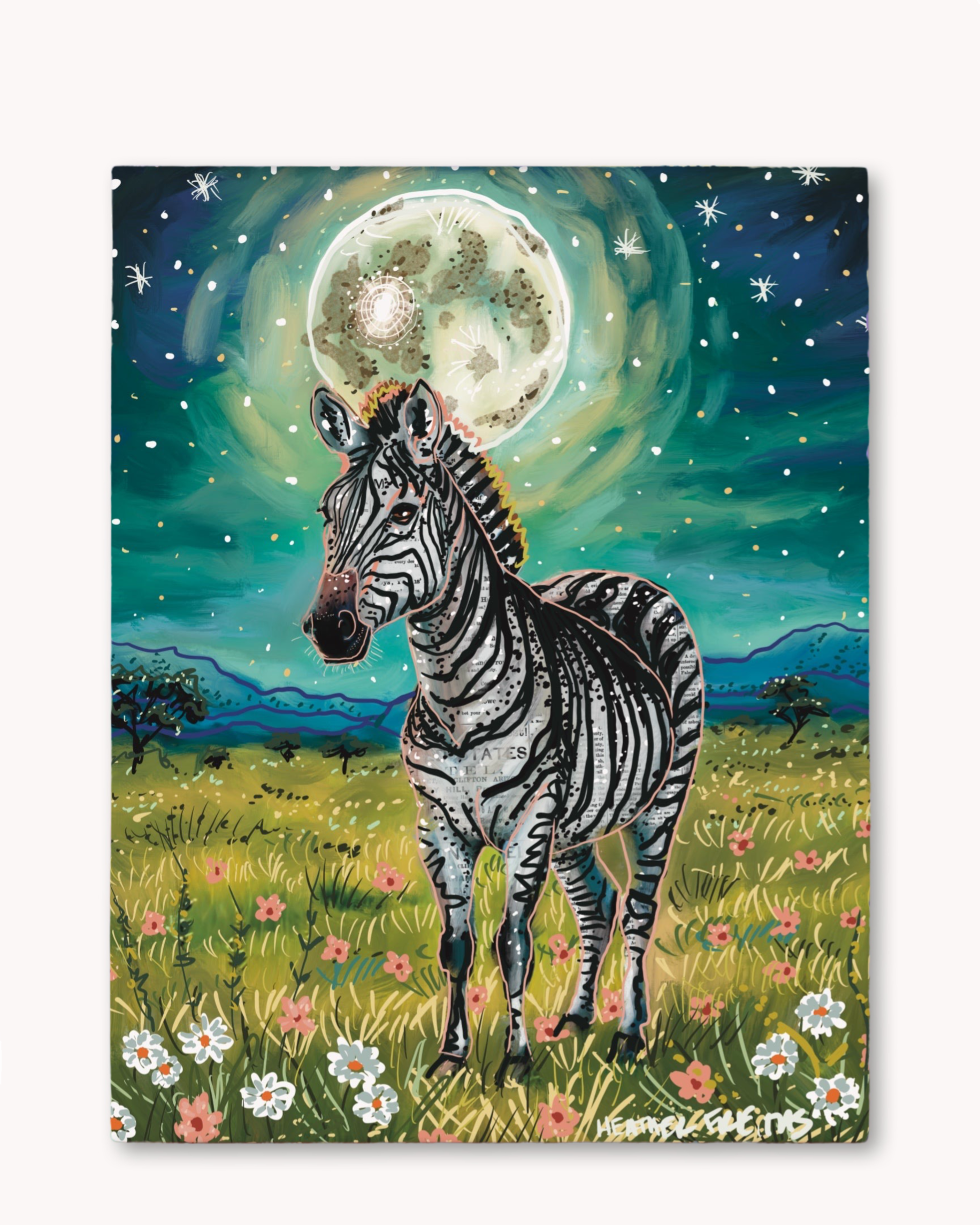 Floral Zebra Print