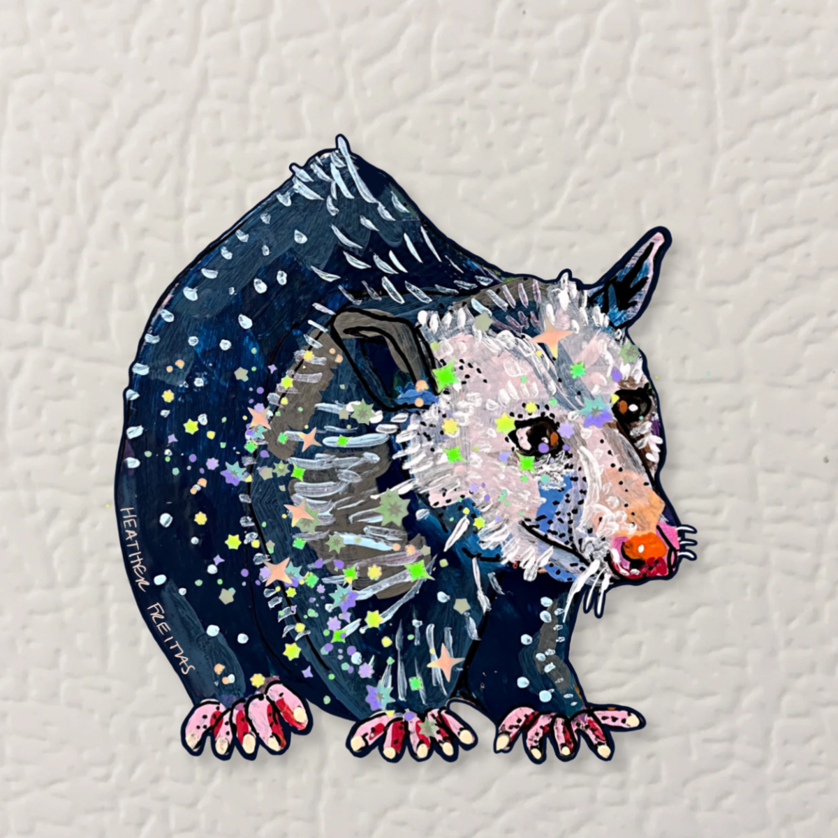 Opossum Magnet ( Die-Cut )