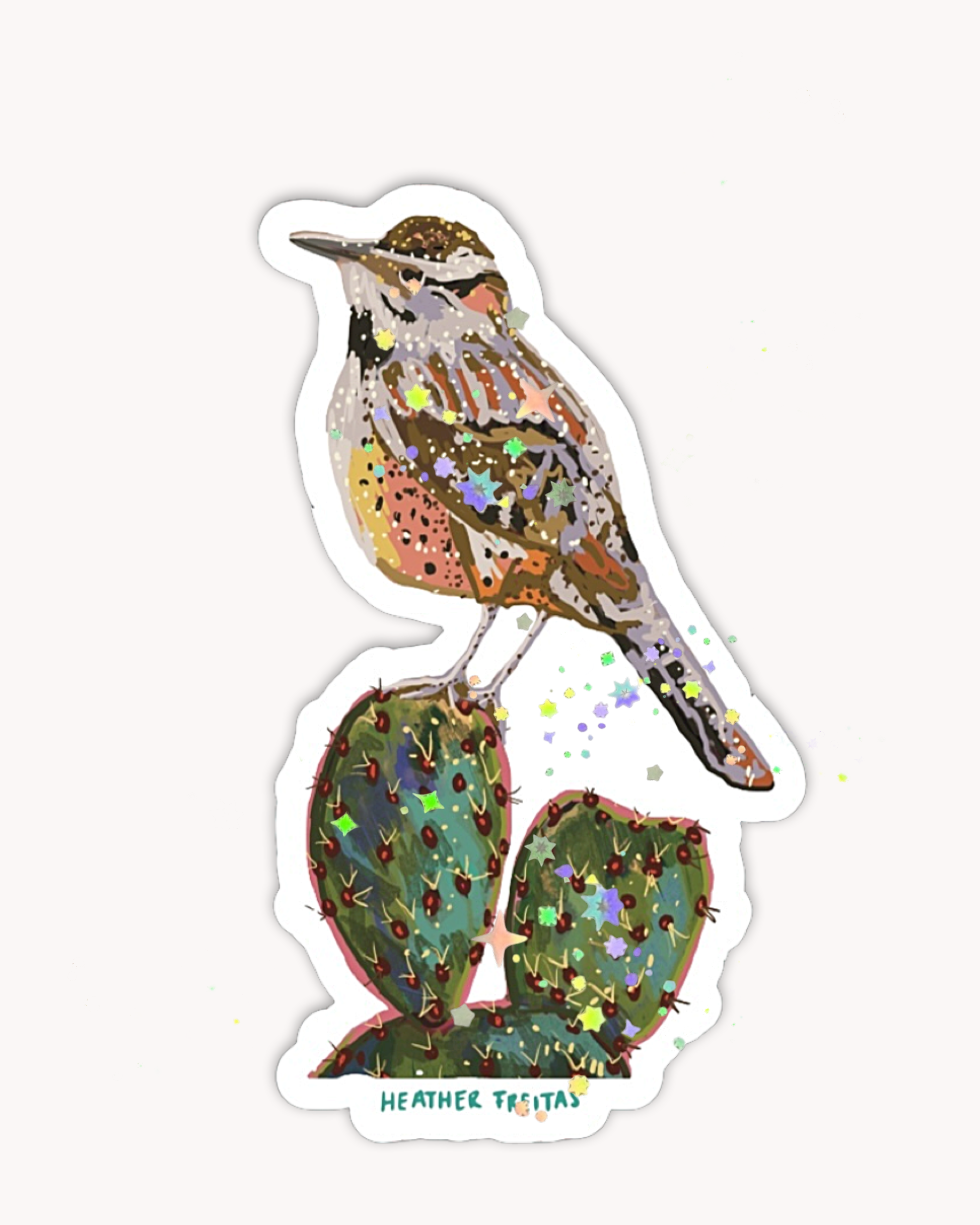Cactus Wren Sticker