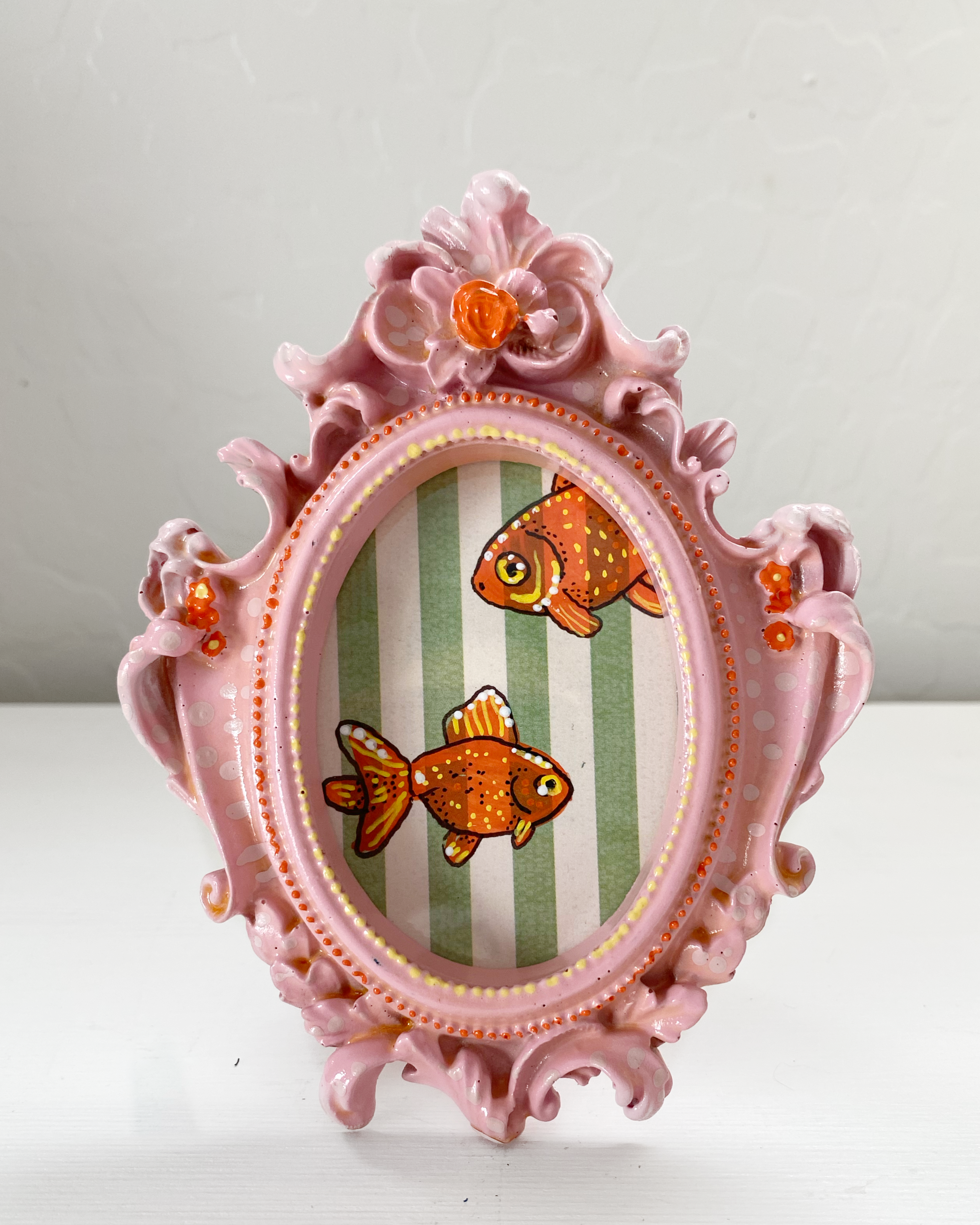 Fancy Goldfish ( Mini Original Painting )