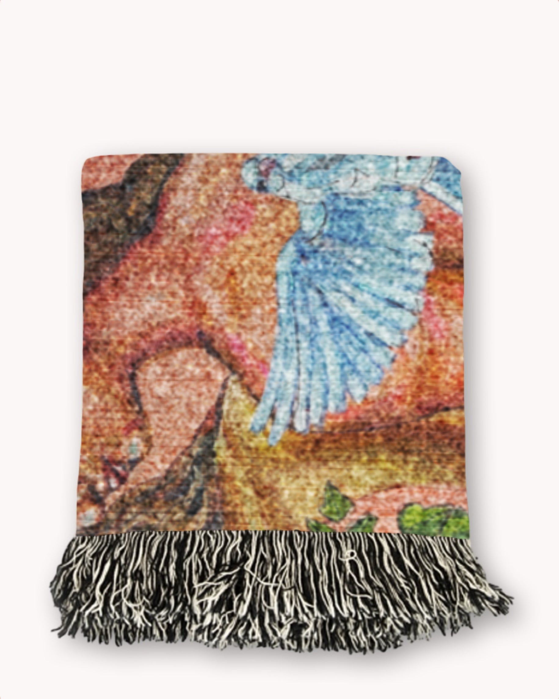 Past, Present & Future Woven Blanket Tapestry
