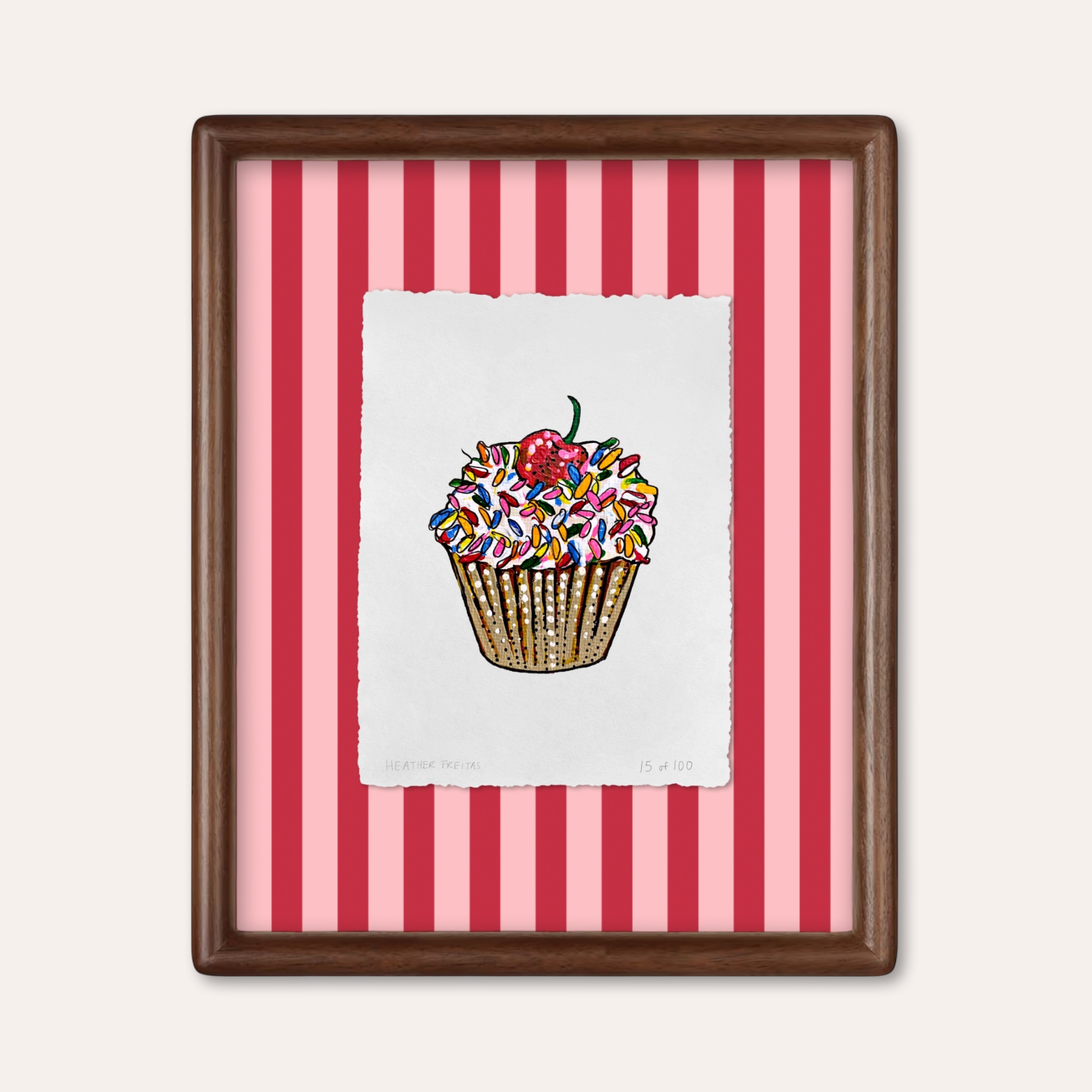Cupcake Limited Edition Framed Print